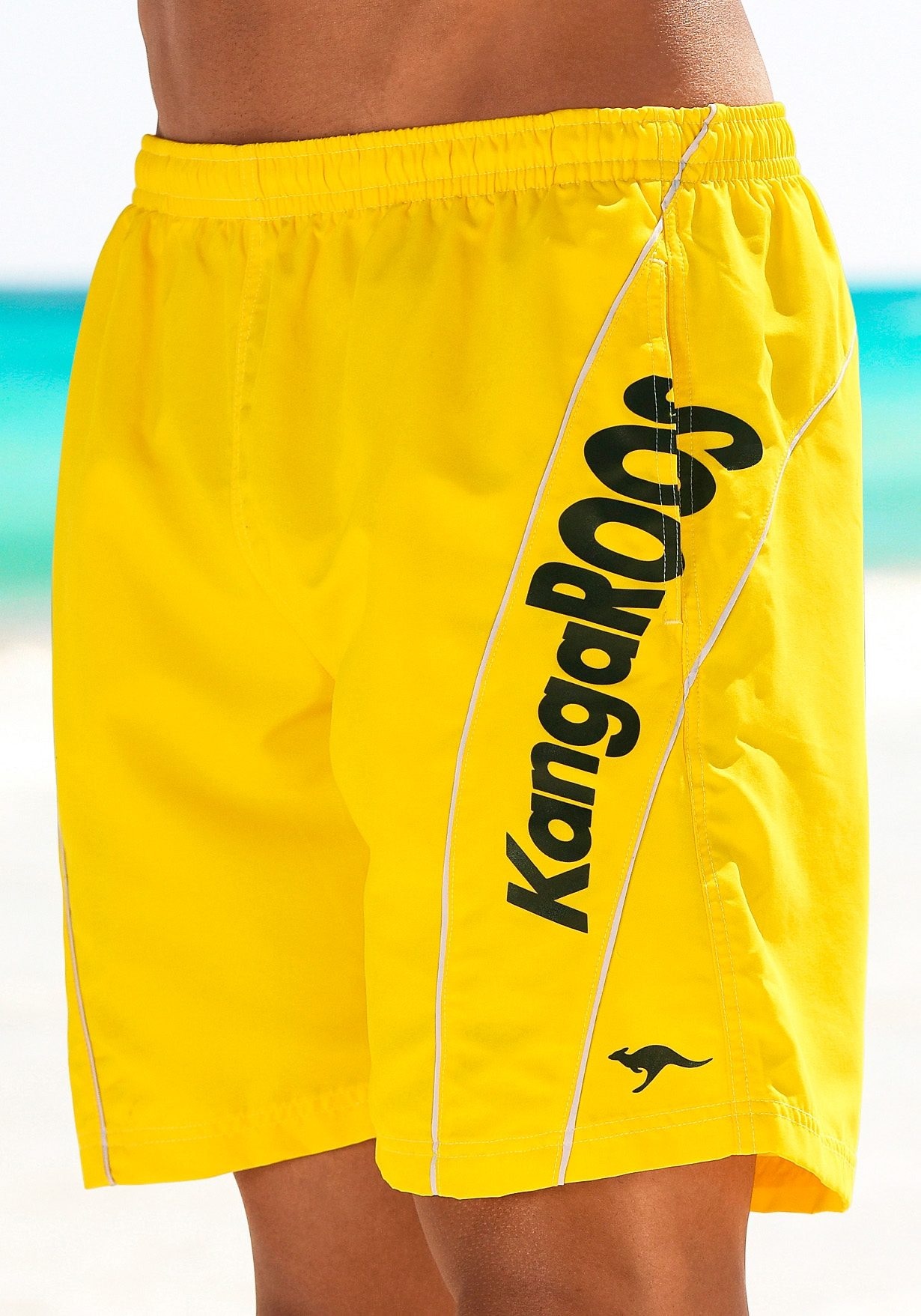 3. Bild von KangaROOS Badeshorts, mit Kangaroos Schriftzug