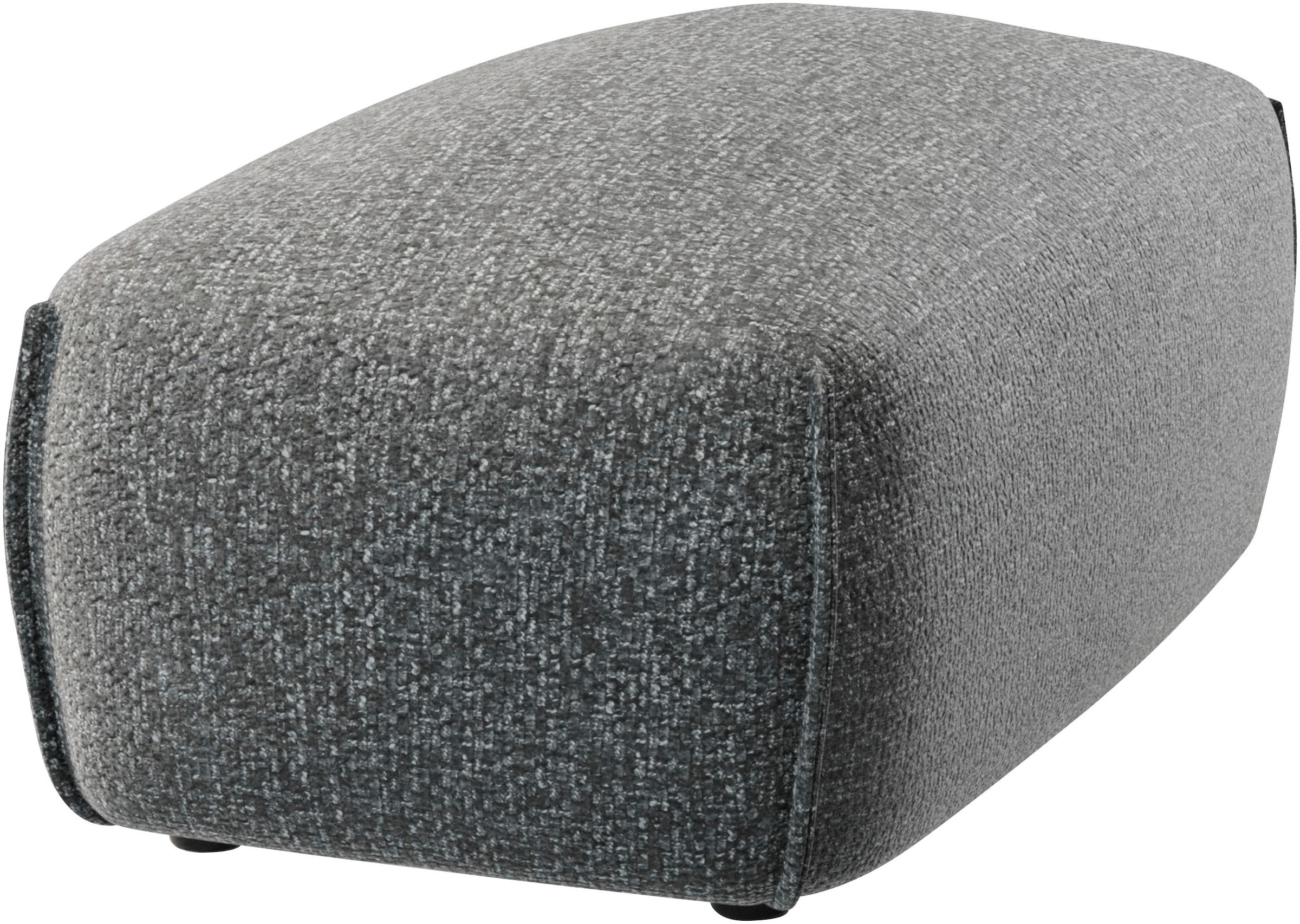 TRENDMANUFAKTUR Polsterhocker »Shawn elegant und bequem« organische Form, mit hochwertigem Bezug