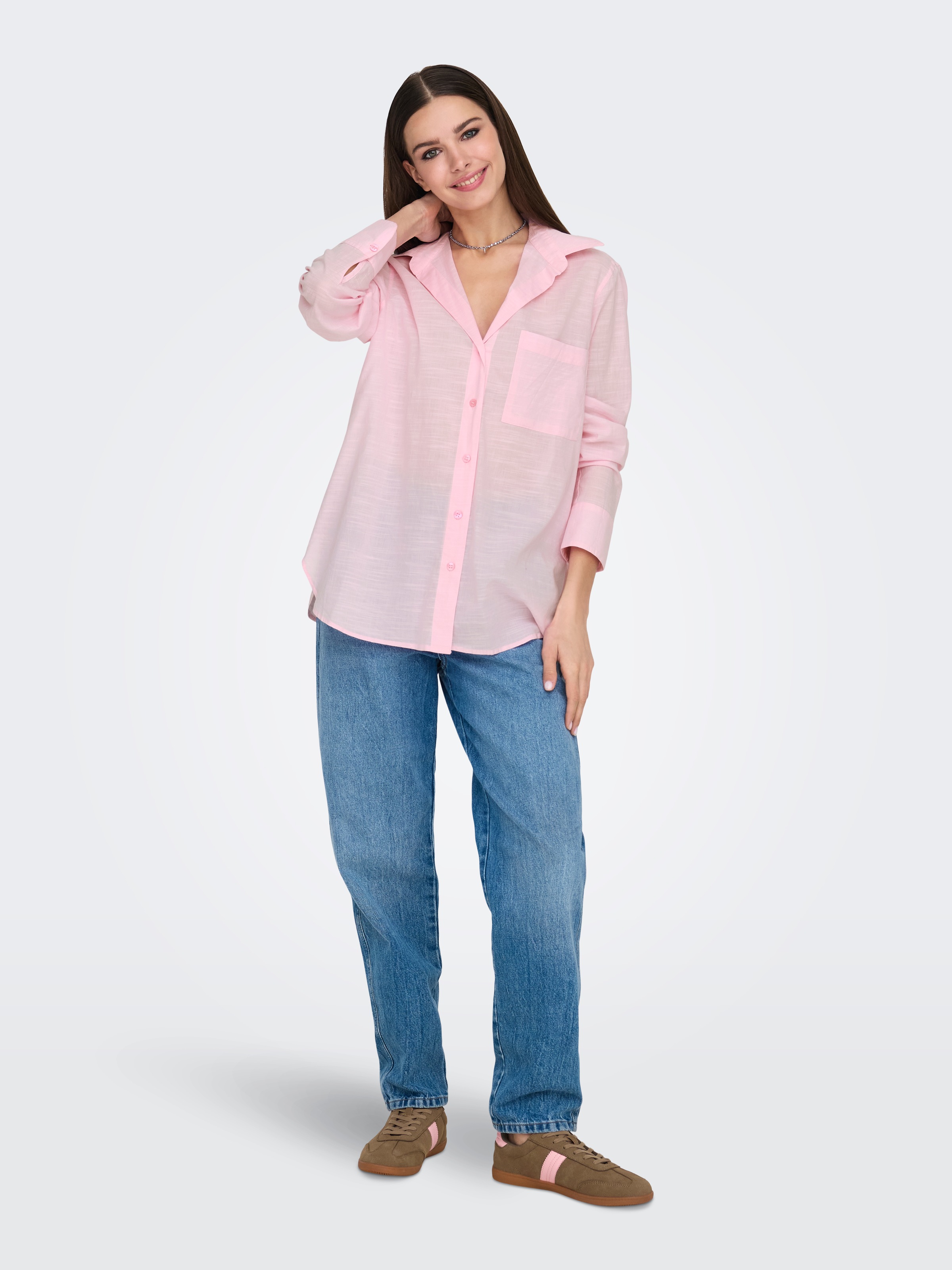 ONLY Langarmbluse »ONLSALINA L/S SHIRT WVN«