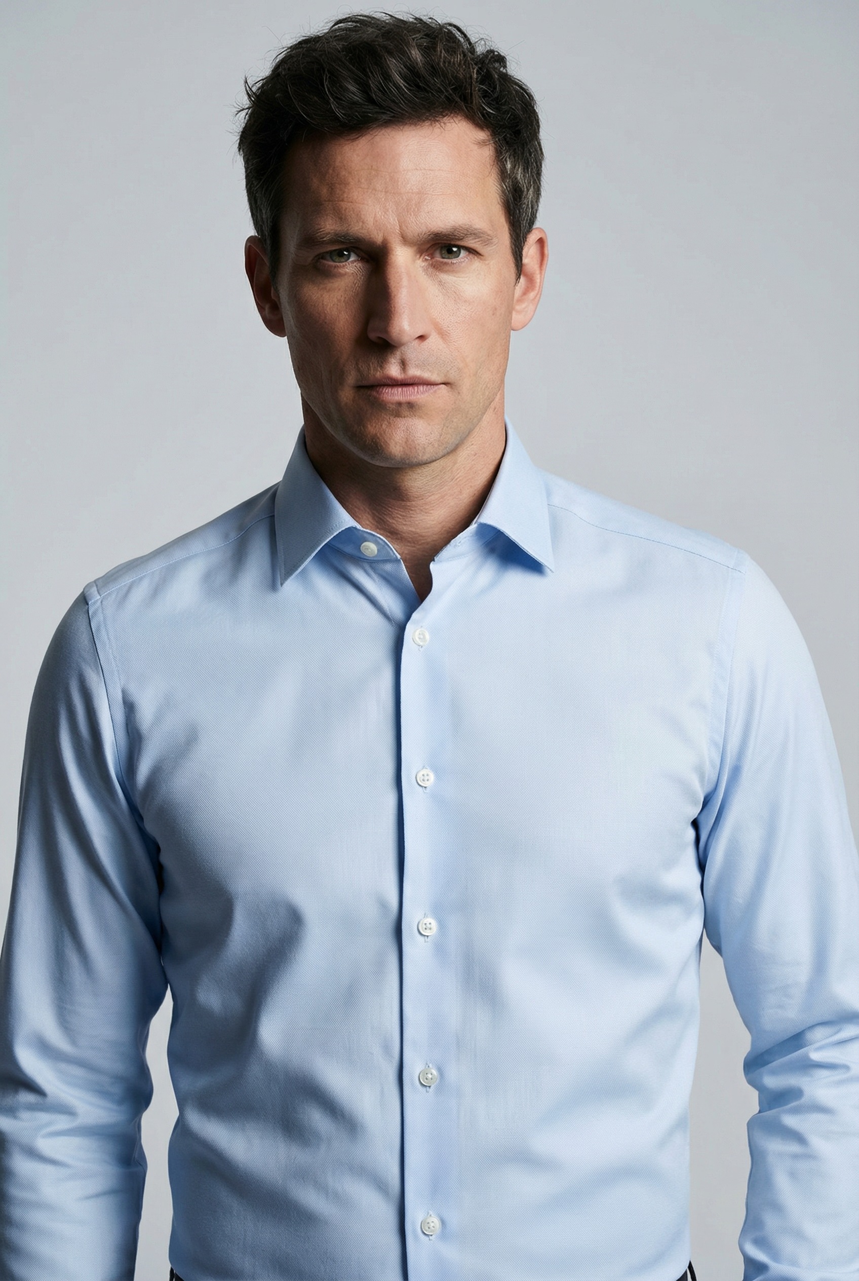 OLYMP Langarmhemd »Luxor 24/Seven comfort fit« comfort fit, Businesshemd, New-Kentkragen, unifarben