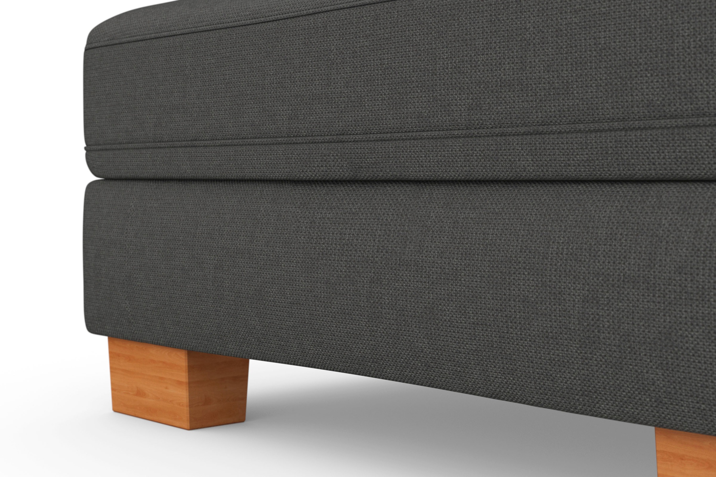 sit&more Ecksofa »Dundee L-Form«, mit Federkern und Massivholzfüßen, wahlweise mit Kopfteilverstellung