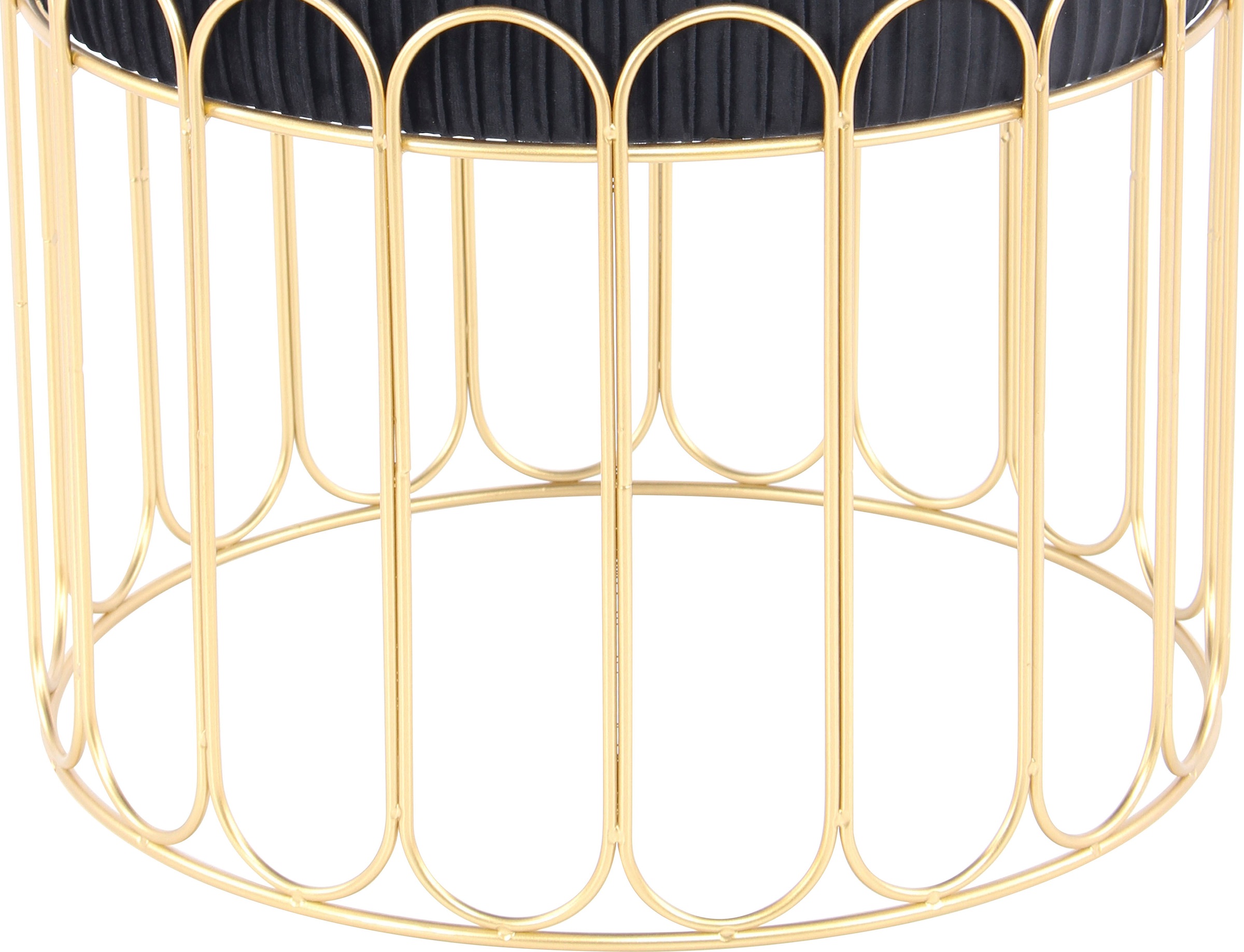 Kayoom Sitzhocker »Hocker Cleopatra 425, Design-Hocker Sitzfläche weich gepolstert« 1 Stk. tlg. samtweich, dekorativ, elegantes Design, edle Optik