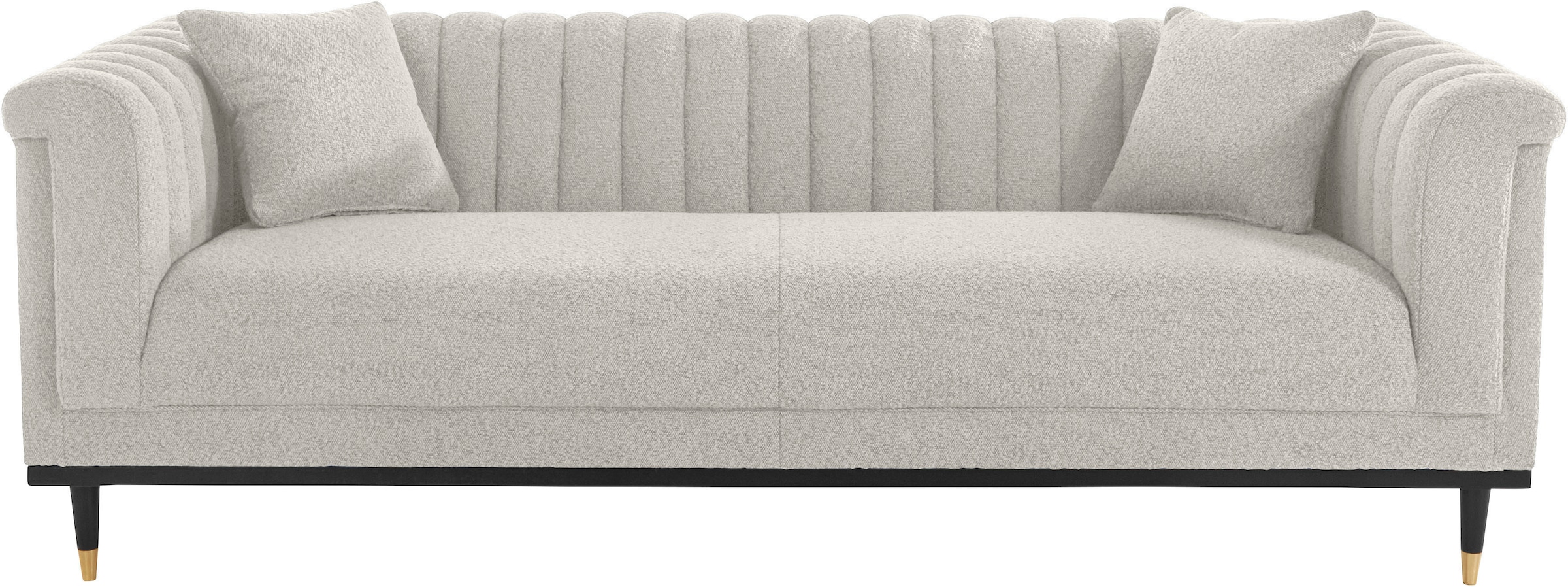 Guido Maria Kretschmer Home&Living 3-Sitzer »Chamby New«, im Bouclé-Strukturbezug mit Steppung im Lehnenbereich