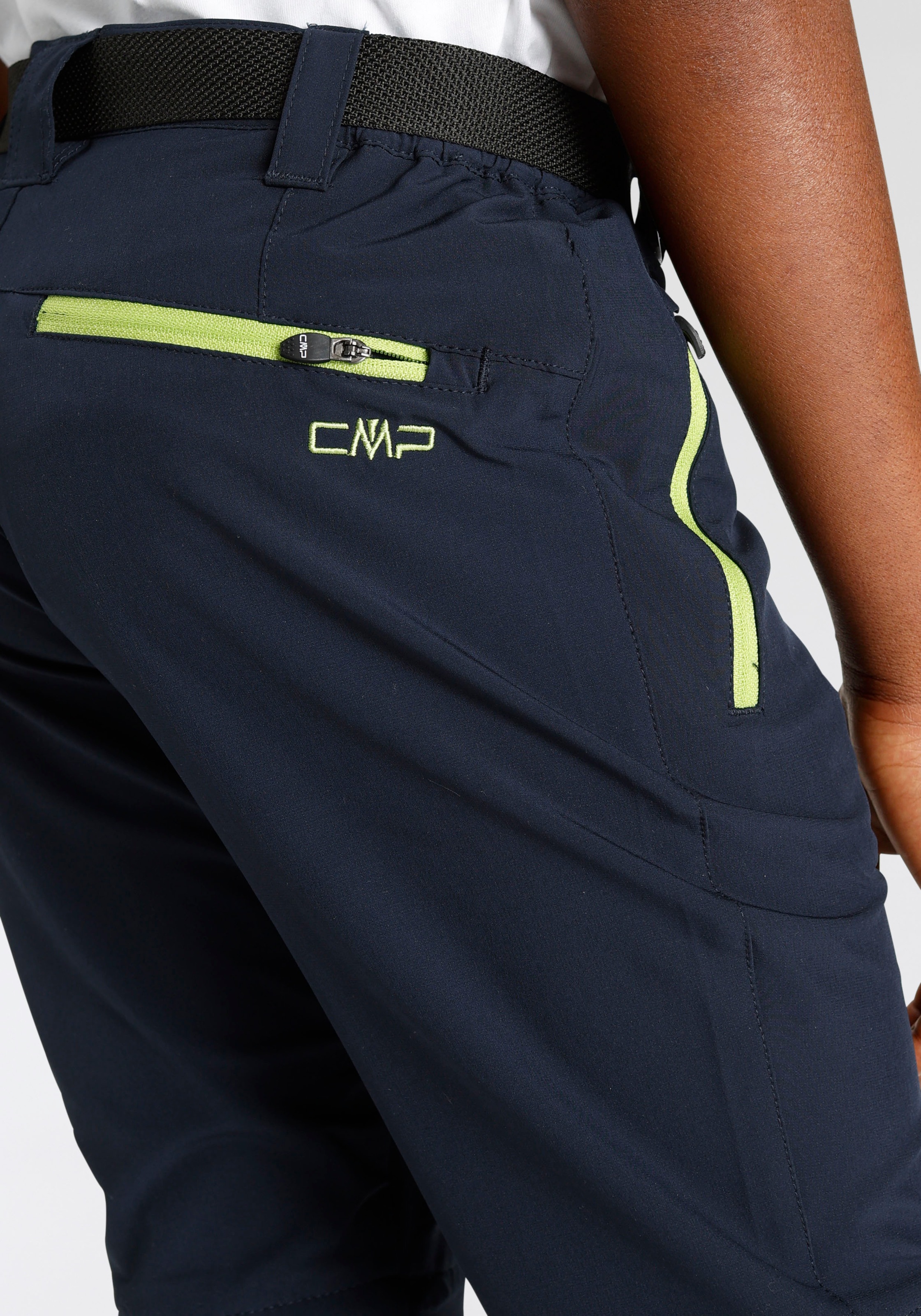 CMP Zip-off-Hose »KID ZIP-OFF-PANT«, (Set, 1 tlg., mit Gürtel), Elastisch & Atmungsaktiv & Schnell trocknend & für Kinder