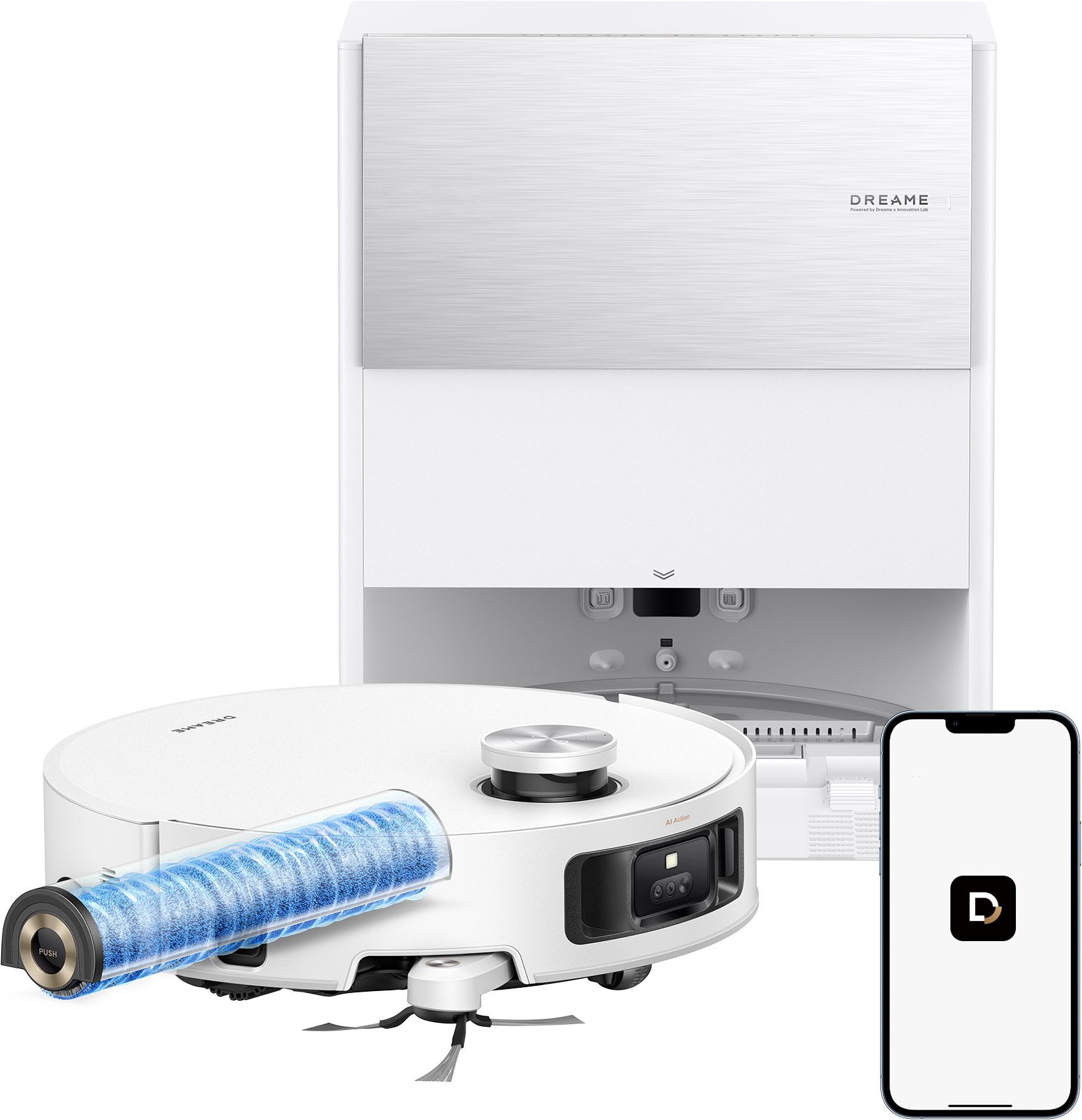 Dreame Saugroboter »mit Wischfunktion Aqua 10 Roller«