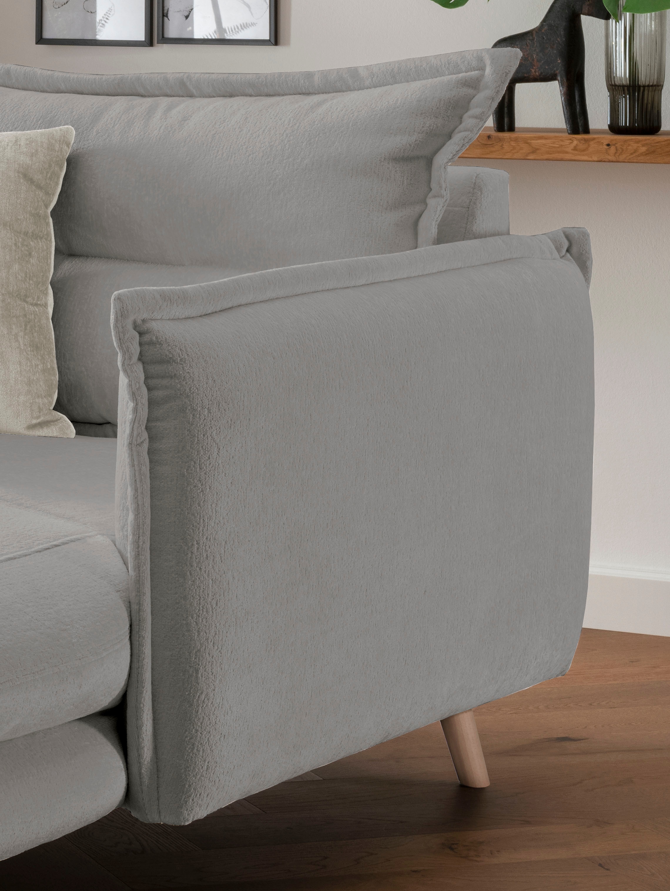 INOSIGN Loveseat »Lazio«, moderner Sessel mit einer bequemen Polsterung, 2 Stk. Zierkissen