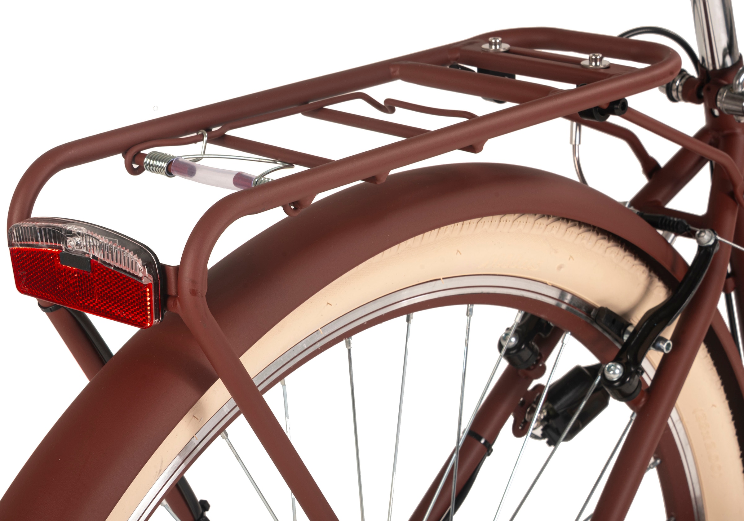 Dacapo Cityrad »Balloon Damenrad 28'' braun 6 Gänge 48 cm«, 6 Gang, Shimano, Tourney Schaltwerk, Kettenschaltung