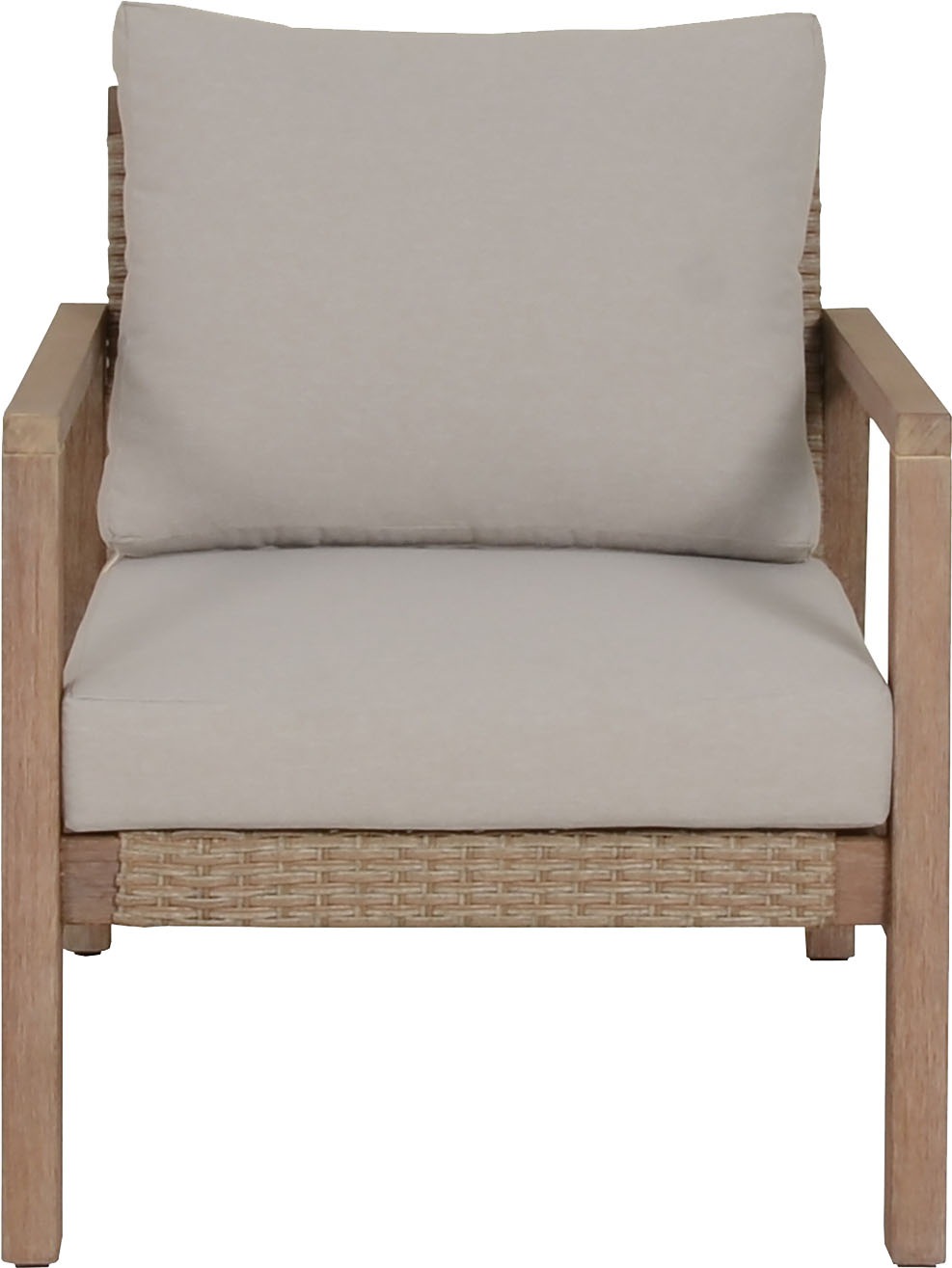 Garden Pleasure Gartenlounge-Set »»SAN««, (4 tlg.), 2 Sessel, Tisch LxB: 106x66 cm, inkl Kissen