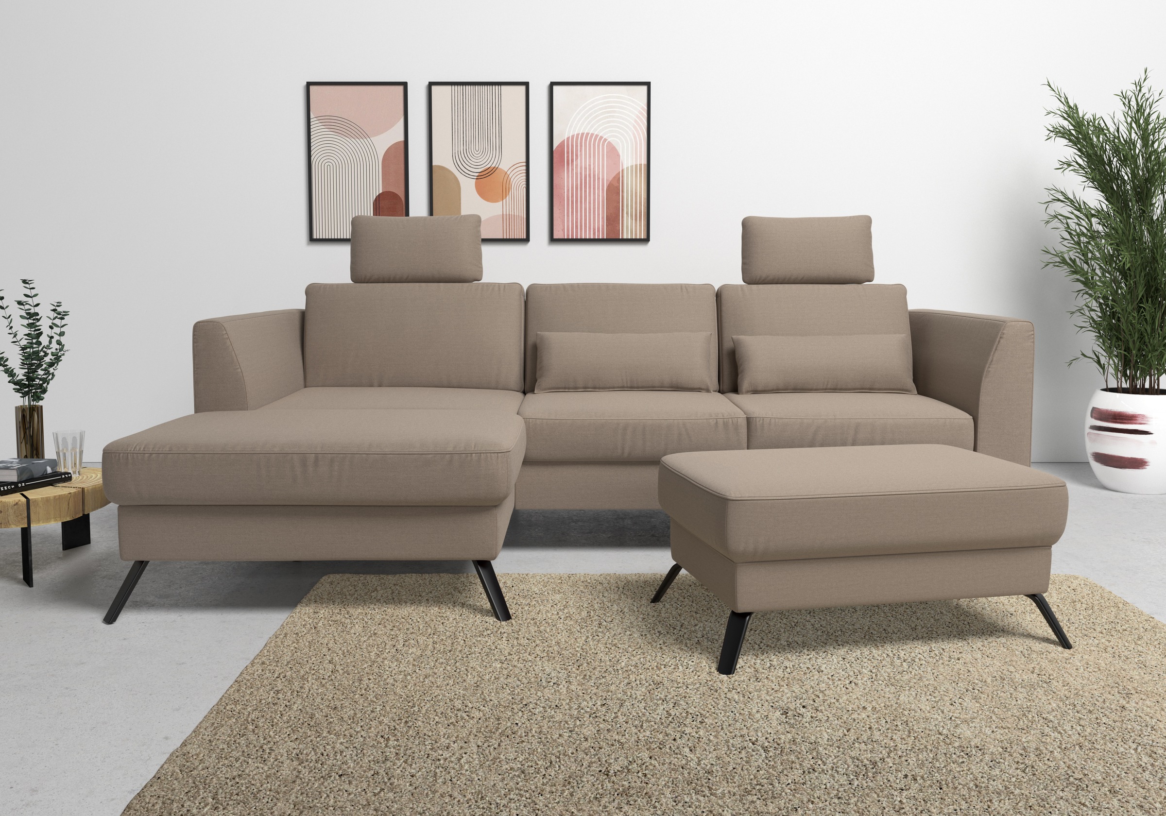 sit&more Ecksofa »Olsen L-Form« inklusive Sitztiefenverstellung, wahlweise günstig online kaufen