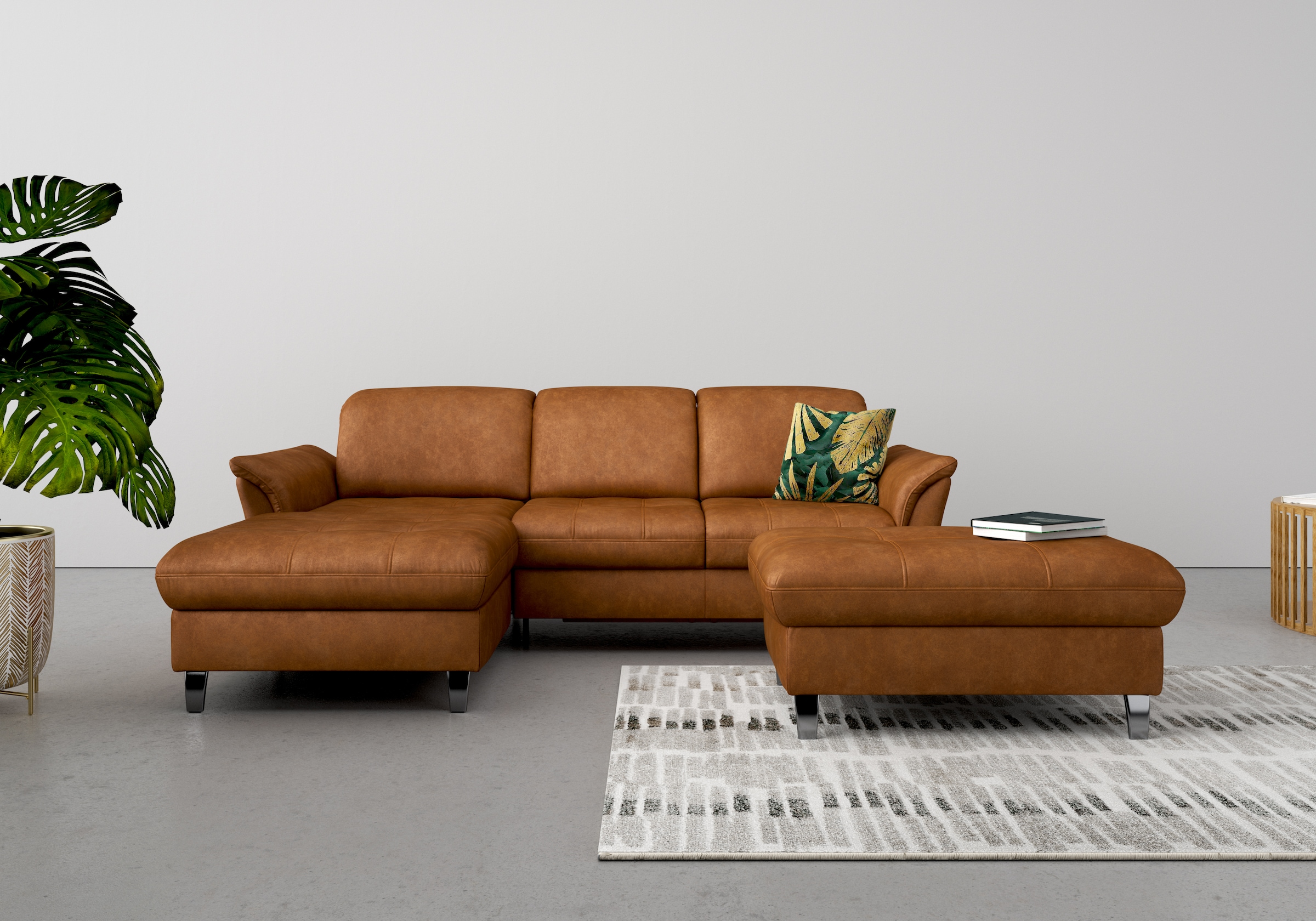 sit&more Ecksofa »Maggiore L-Form« wahlweise mit Kopfteilverstellung, Bettf günstig online kaufen