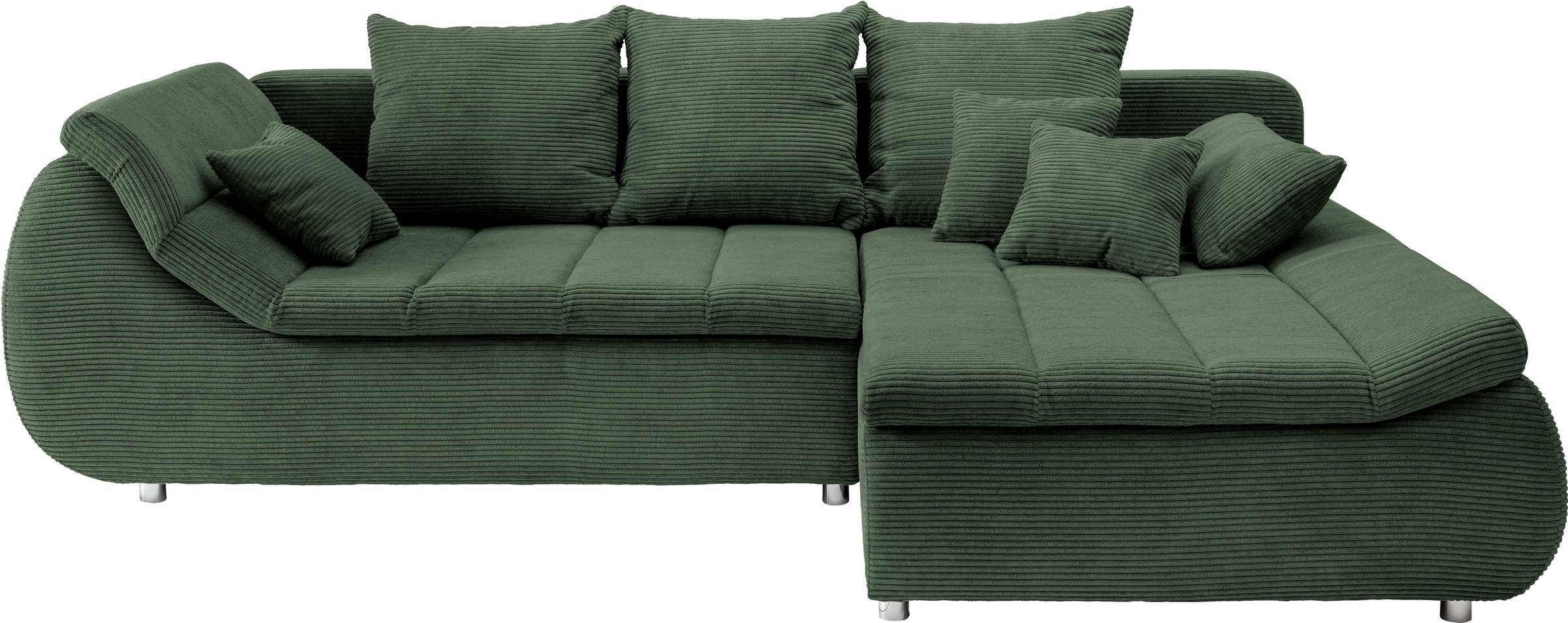 INOSIGN Ecksofa »Imola elegant und bequem, aktuelle Steppung im Sitz, L-For günstig online kaufen