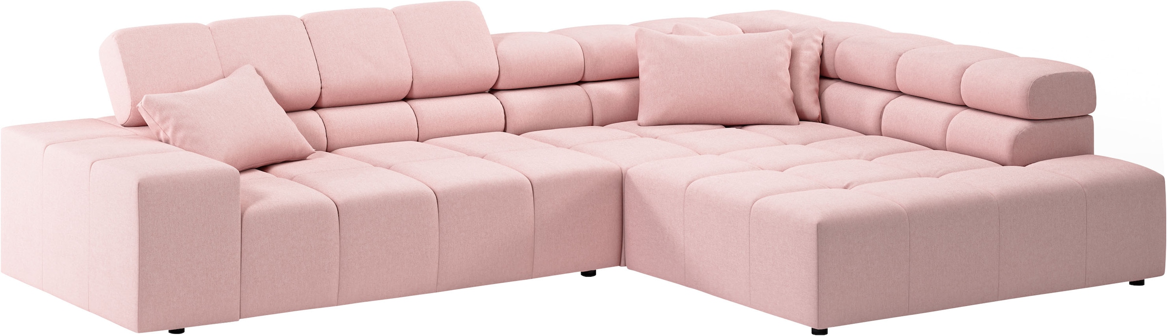 INOSIGN Ecksofa »Ancona incl. Kopfteilverstellung, OTTOs Choice, Breite 319cm, L-Form«, wahlweise motorische Sitztiefenverstellung, auch in Cord + Easy Care