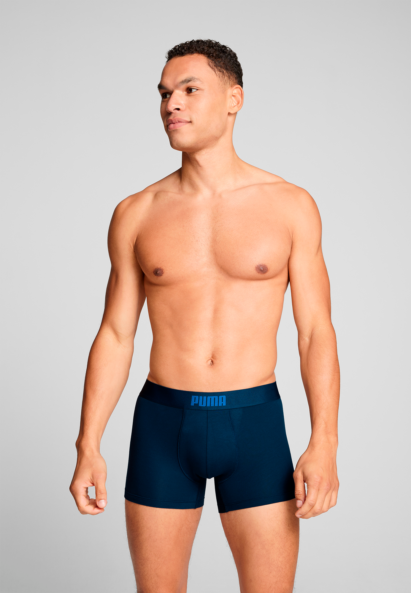 PUMA Boxershorts »PUMA MEN EVERYDAY PLACED LOGO BOXERS« 2er Pack,  mit Logo Webbund