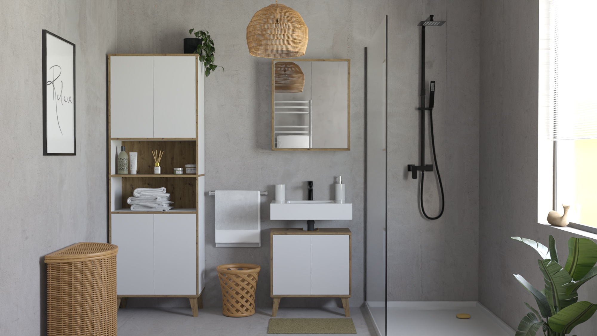 welltime Badspiegel »Morena« Push-Open