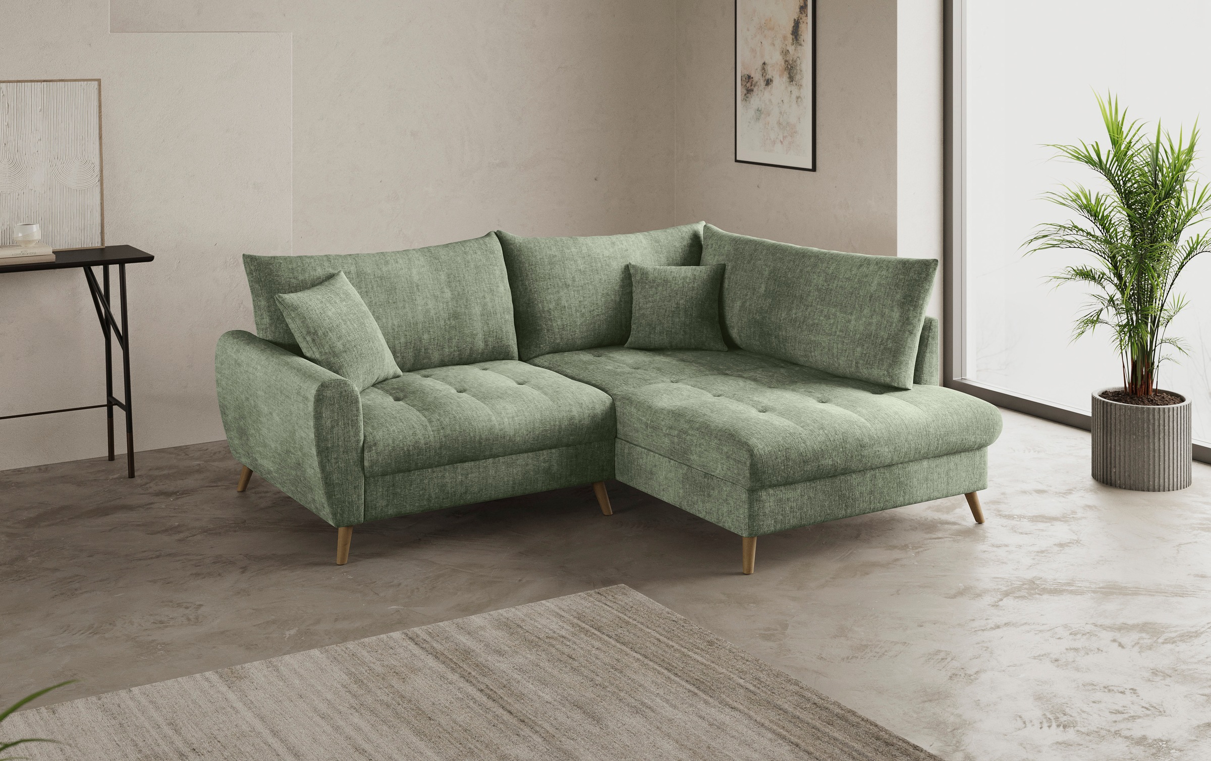 Mr. Couch Ecksofa »Blackburn II, L-Form«, Mit Kaltschaumpolsterung bis 140 kg belastbar