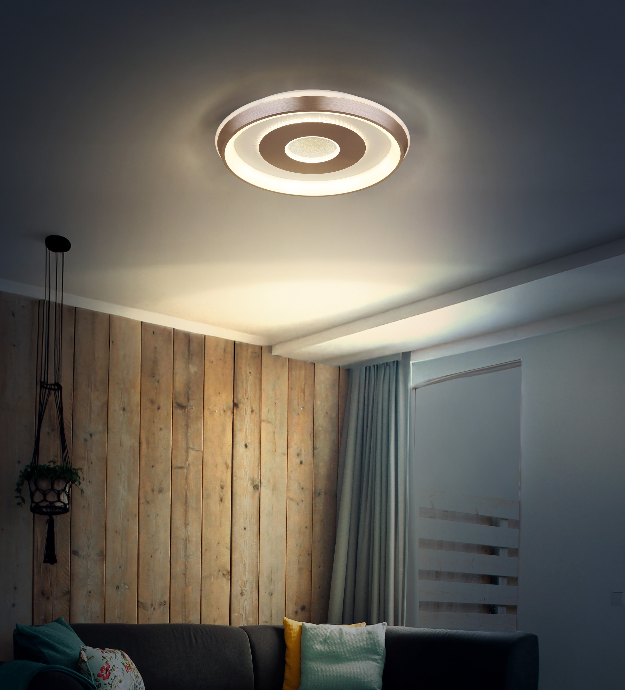 GLOBO LIGHTING Deckenleuchte »WILLIAMSON« LED-Modul 1 Stk. warmweiß - kaltw günstig online kaufen