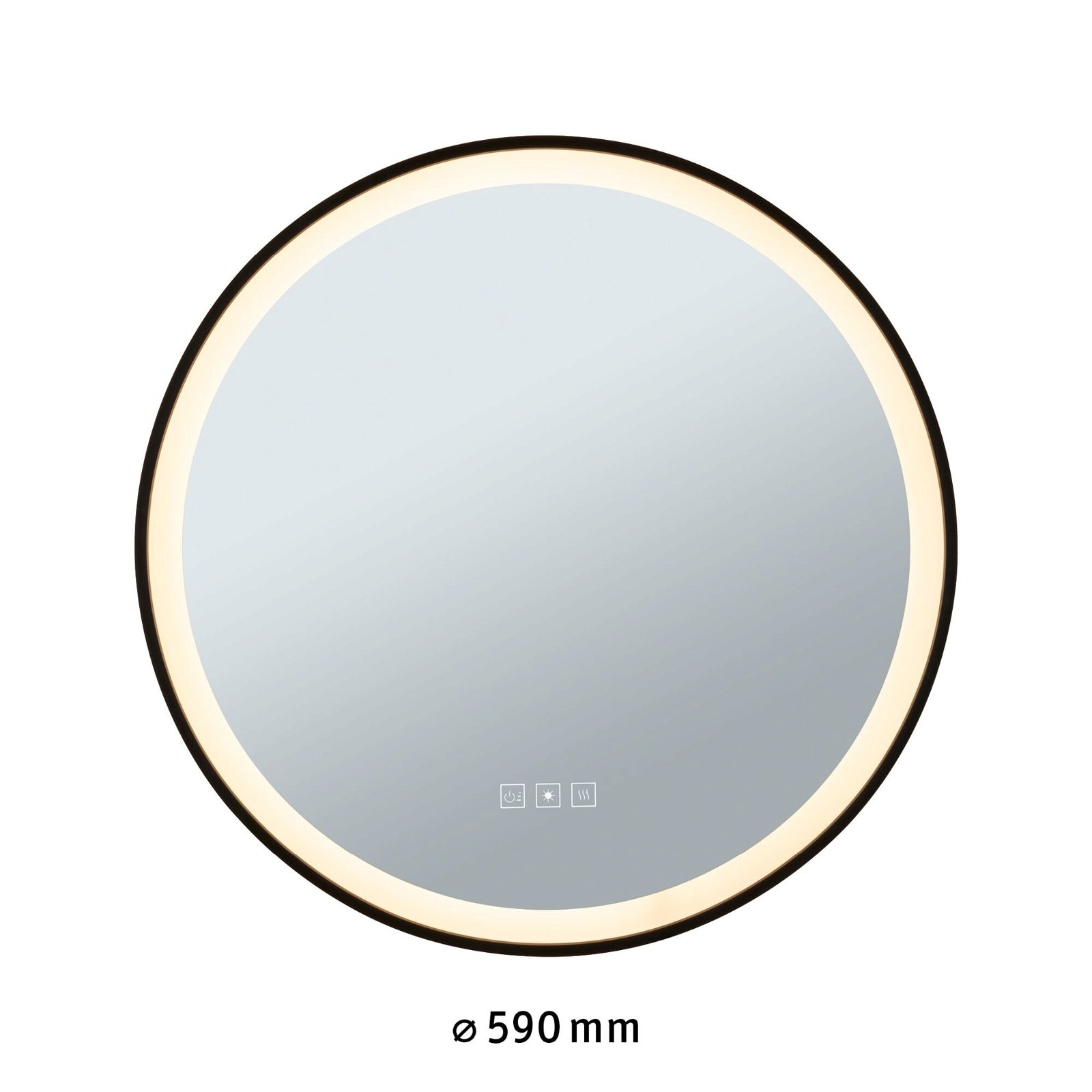 Paulmann LED Bad-Spiegelleuchte »Mirra«, Schuztart IP44, mit LED-Leuchtmodul, dimmbar, Touch-Funktion, Ø 59,0 cm
