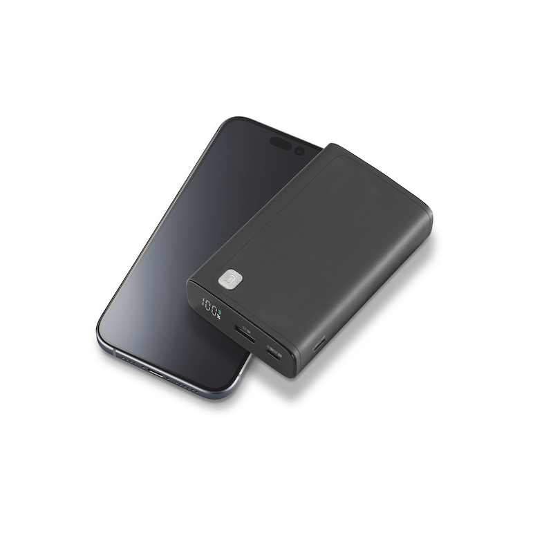 CELLULARLINE Powerbank »Elite 20000 PD Portable Charger« Power Bank Elite 20000 PD Black Schwarz LED-Leuchten zeigen den verbleibenden Ladezustand an