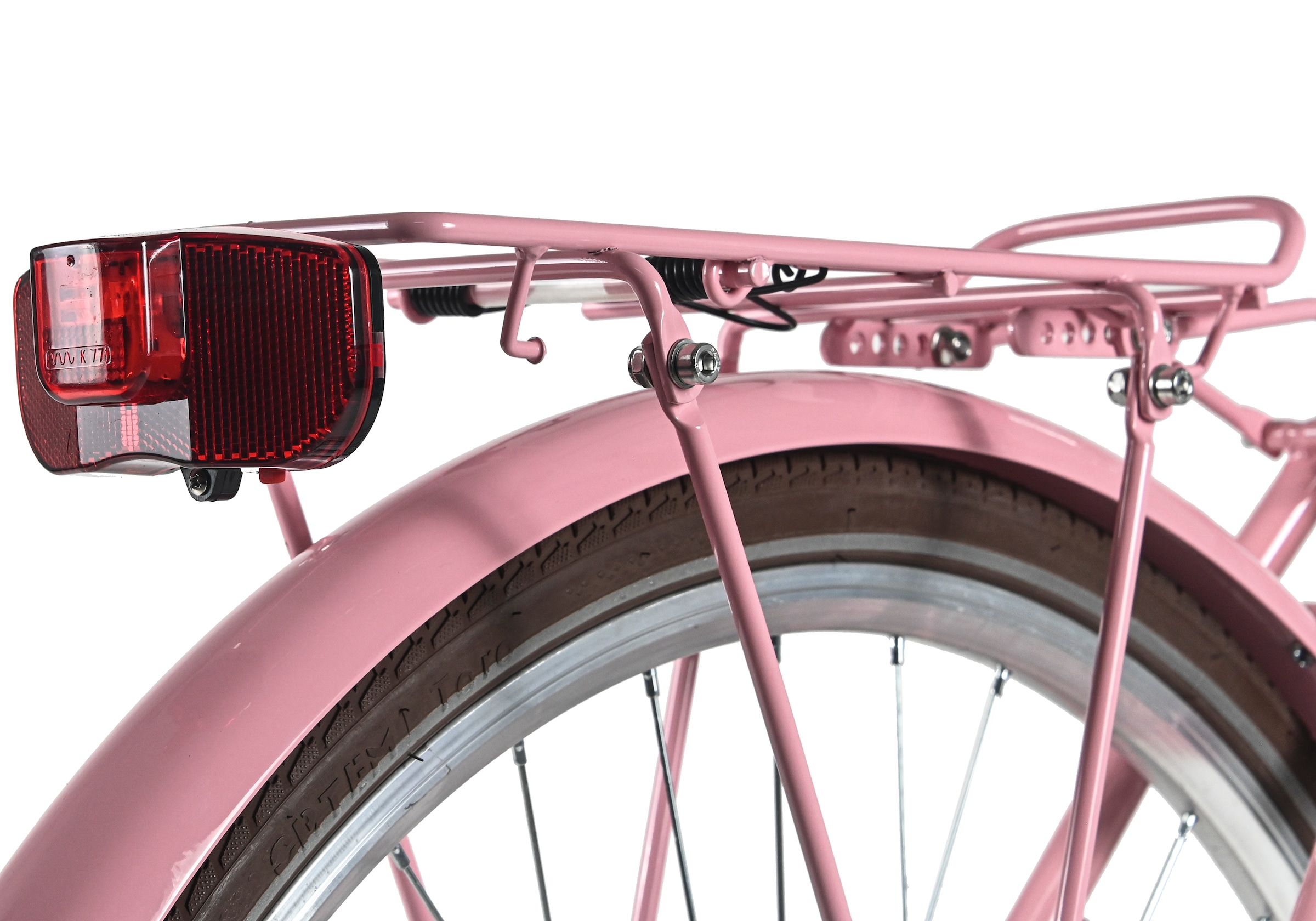 Dacapo Cityrad »Damenrad 28&#x27;&#x27; Classic Premium Rosa 1 Gang RH 53 cm mit Korb« 1 Gang ohne Schaltung