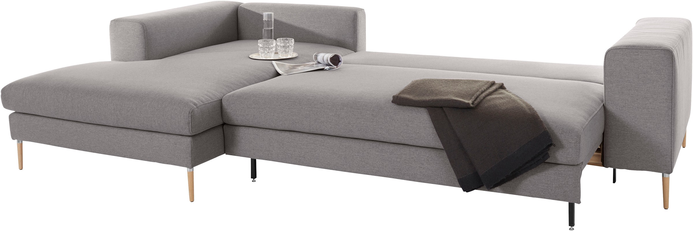 OTTO products Polsterecke »Finnja, softer, legerer Sitzkomfort, bequem, zeitloses Design, L-Form«