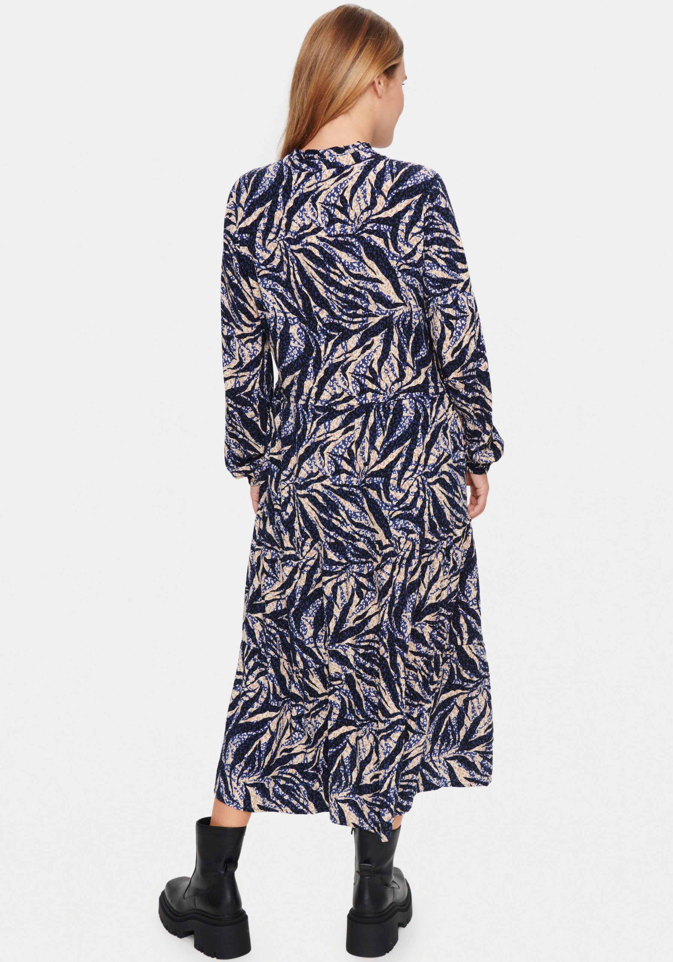 Saint Tropez Sommerkleid »EdaSZ Maxi Dress«, mit Volant