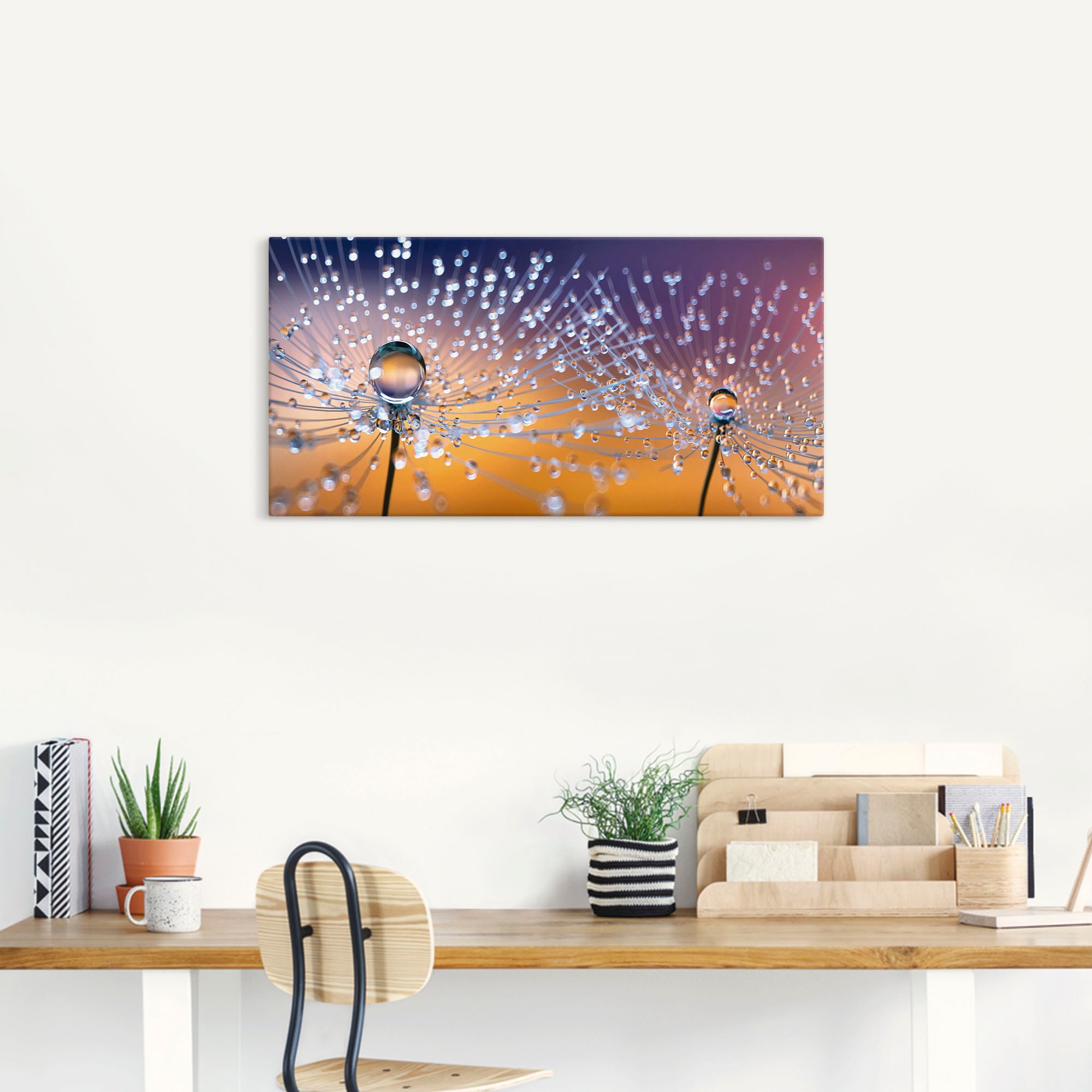 Artland Wandbild »Pusteblumen Tautropfen«, Blumenbilder, (1 St.), als Alubild, Outdoorbild, Leinwandbild, Poster, Wandaufkleber