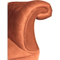 Max Winzer® Sitzgruppe »Isabelle«, (3 tlg.), mit edler Knopfheftung & gedrechselten Füßen in Buche natur, Polstergarnitur 3-tlg.
