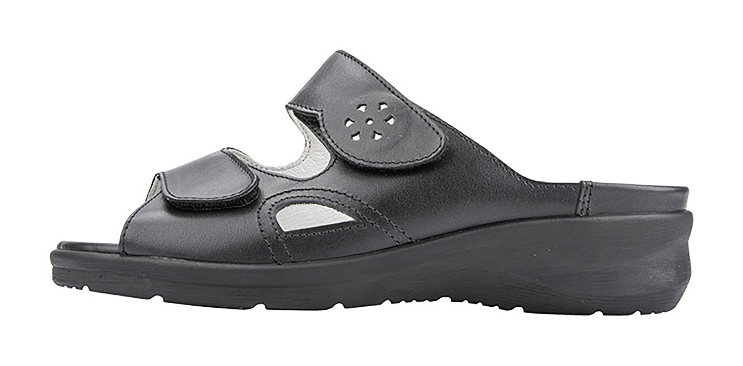 Waldläufer Pantolette »Merle«  Hausschuh, Bequemschuh, Keilpantolette mit Klettverschlüssen, M-Weite