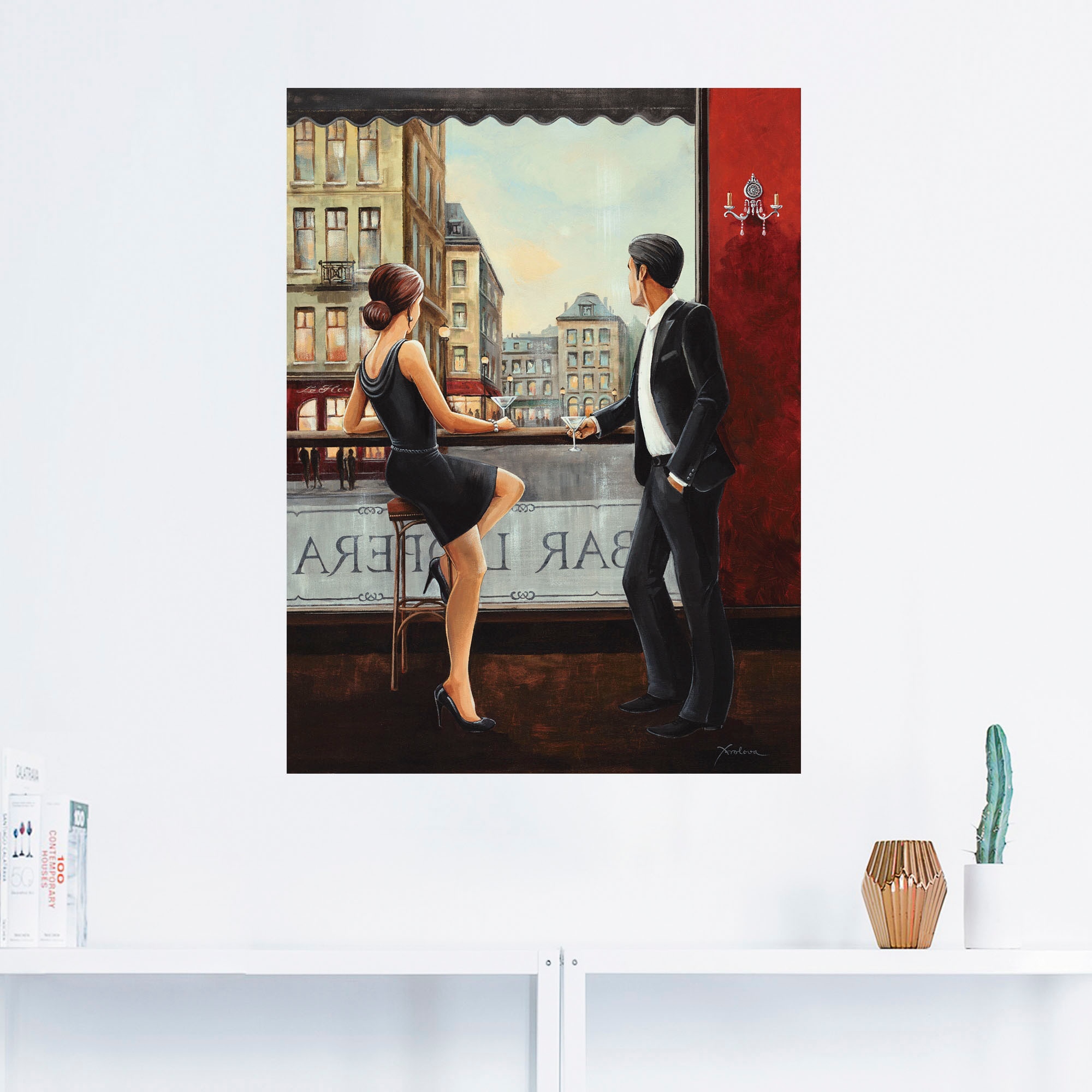 Artland Wandbild »Bar«, Bar & Lounges, (1 St.), als Alubild, Outdoorbild, Leinwandbild, Poster, Wandaufkleber