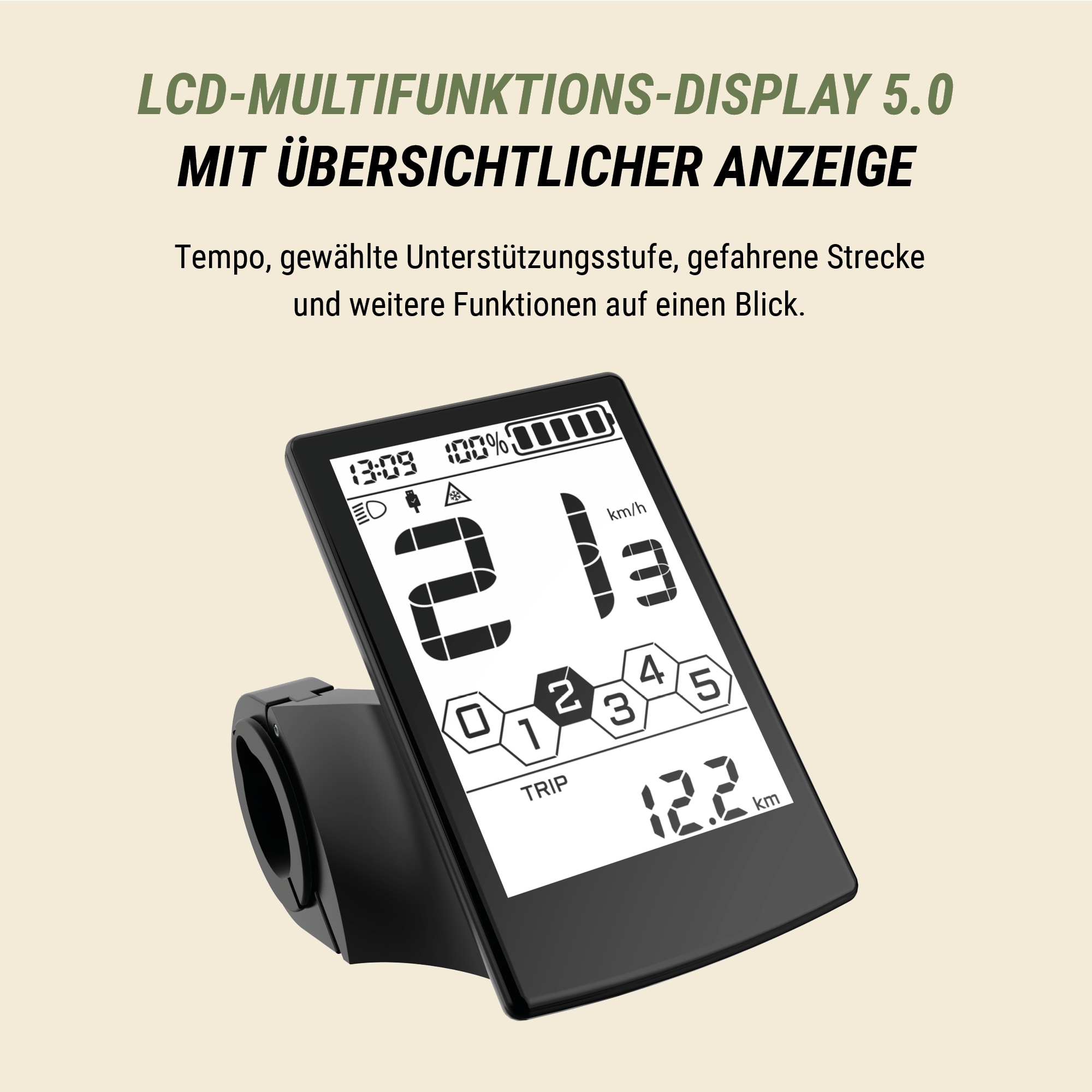 Prophete »Longtail - Urbanicer 4.0 inkl. 2 Sitzpolster« 9 Gang Shimano Cues Schaltwerk Kettenschaltung Mittelmotor 250 W Heck-Gepäckträger bis 80kg Zuladung, 10 Jahre Garantie auf den Rahmen