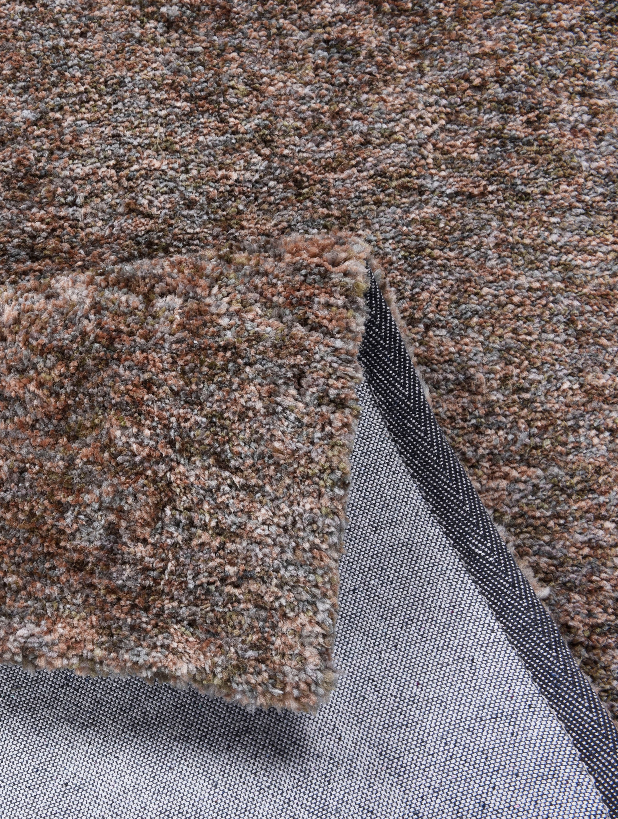 Sansibar Teppich »Munkmarsch Uni« rechteckig 20 mm Höhe meliert, 100% Polyester, besonders weich, Wohnzimmer, Schlafzimmer