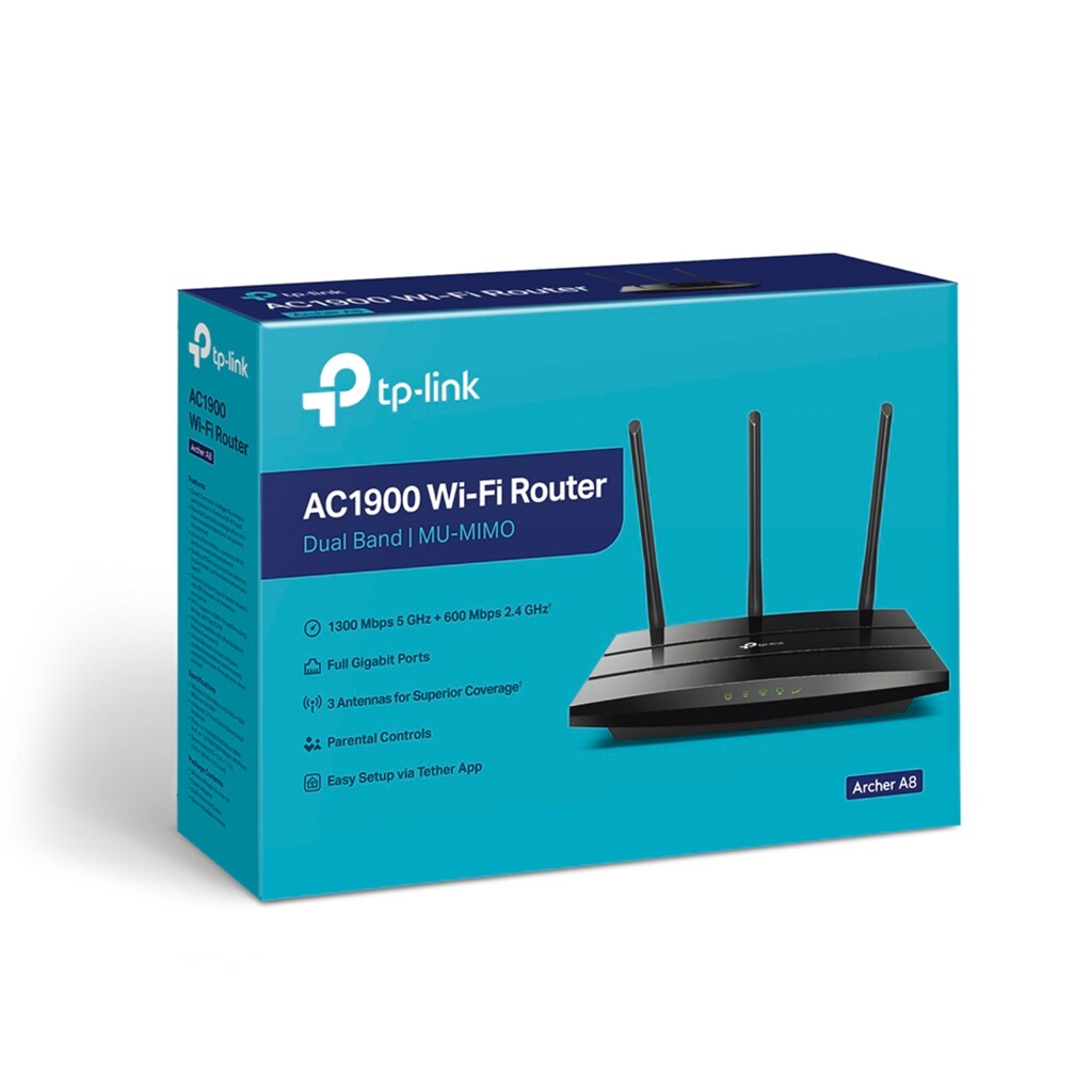 TP-Link WLAN-Router »Archer A8 AC1900 Dual-Band WLAN Router«