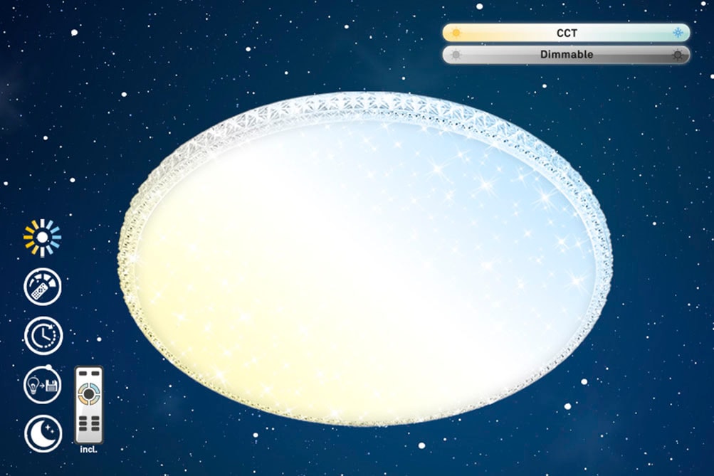 Briloner Leuchten LED Deckenleuchte 3386-016, Dimmfunktion, LED fest integr günstig online kaufen