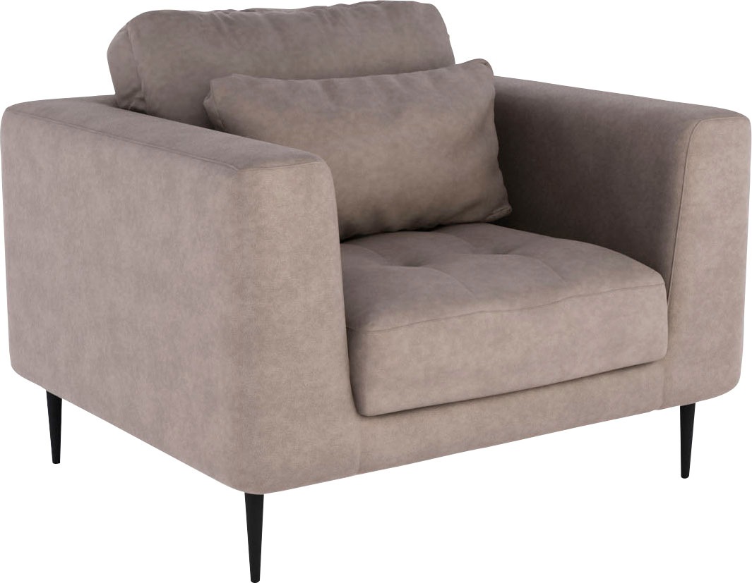 TRENDMANUFAKTUR Sessel »Luzi, Loungesessel, modern mit extra hohen Füßen« D günstig online kaufen