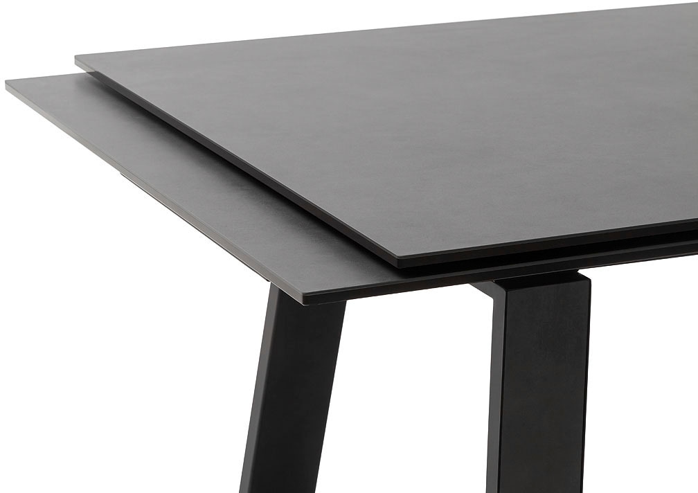 MCA furniture Esstisch »NARBONNE Kufentisch 200-300 cm«, (Einzelstück), Keramik,Metall,Stirnauszug,ausziehbar,Tischplatte 13 mm,10-12 Personen