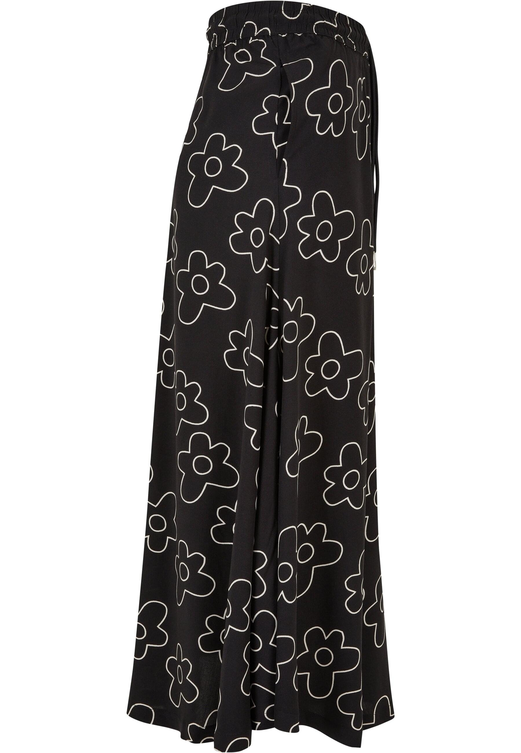 URBAN CLASSICS Jerseyrock »Urban Classics Damen Ladies Viscose Midi Skirt« 1 Stk.