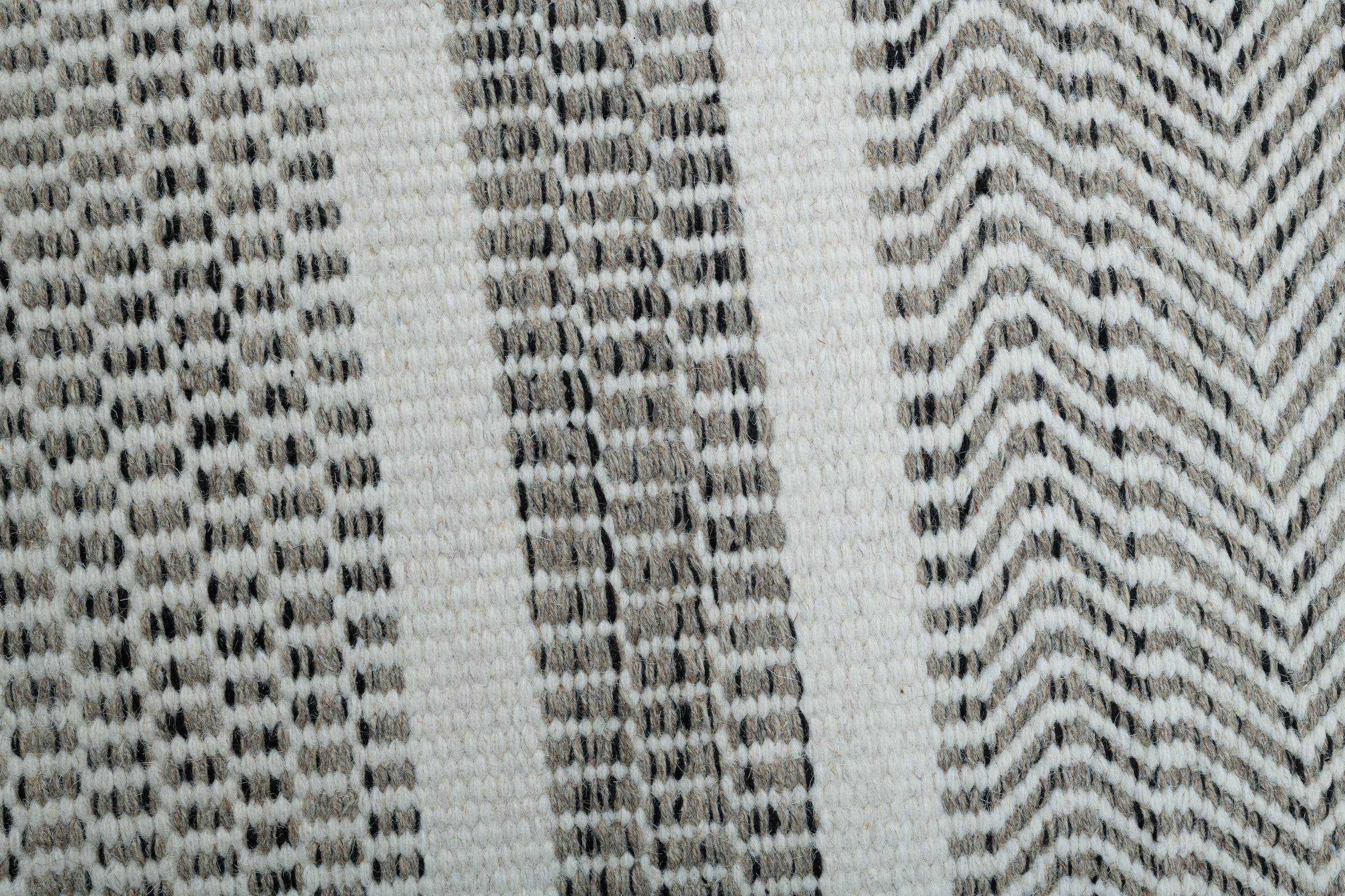 my home Wollteppich »Prenten«, rechteckig, 10 mm Höhe, Handweb Teppich, reine Wolle, gestreift, modernes Design, Wohnzimmer