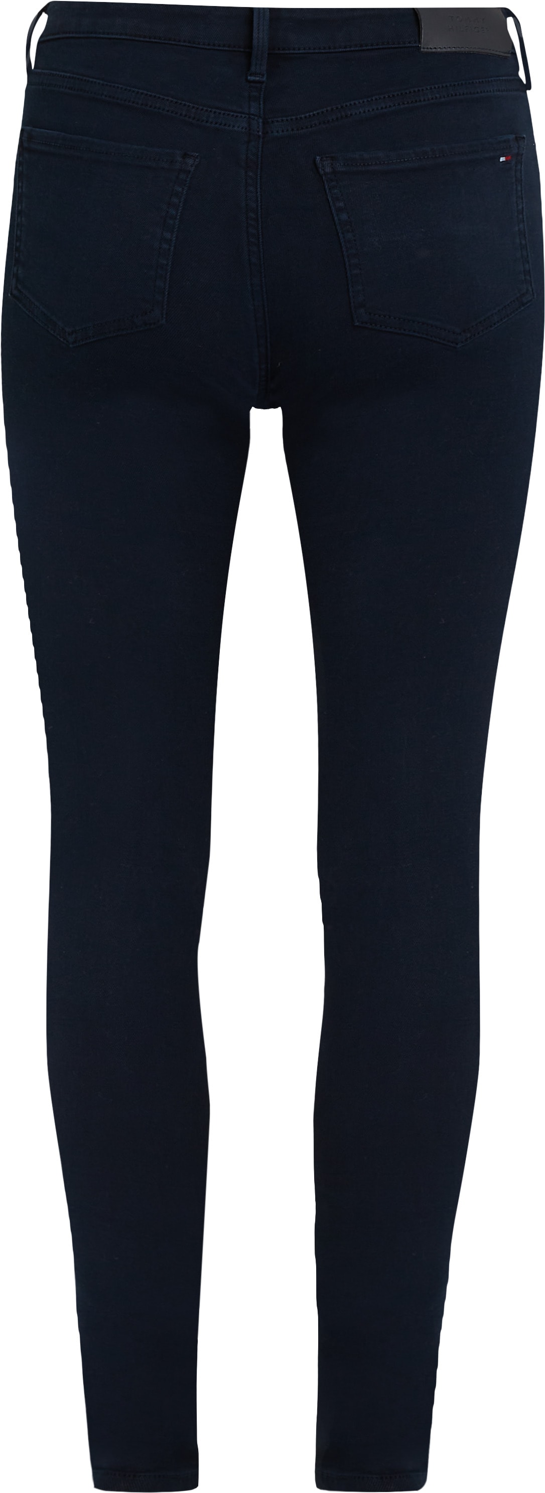 Tommy Hilfiger Skinny-fit-Jeans »COMO Skinny RW ACE mit Logo-Badge und knöchellangem Schnitt«, casual, skinny fit, Denim, normaler Bundabschluss