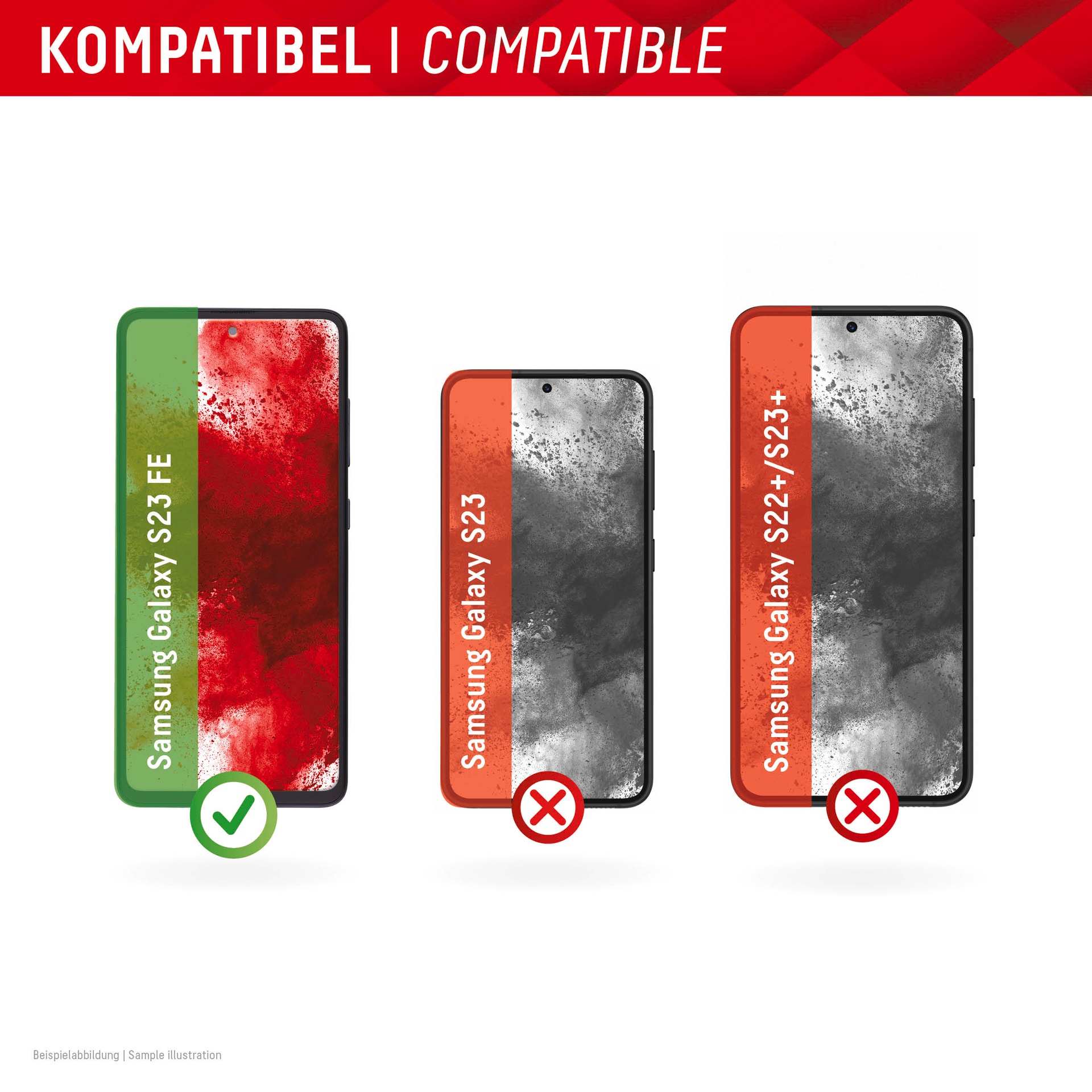 Displex Displayschutzglas »Real Glass« für Samsung Galaxy S23 FE Schutzglas