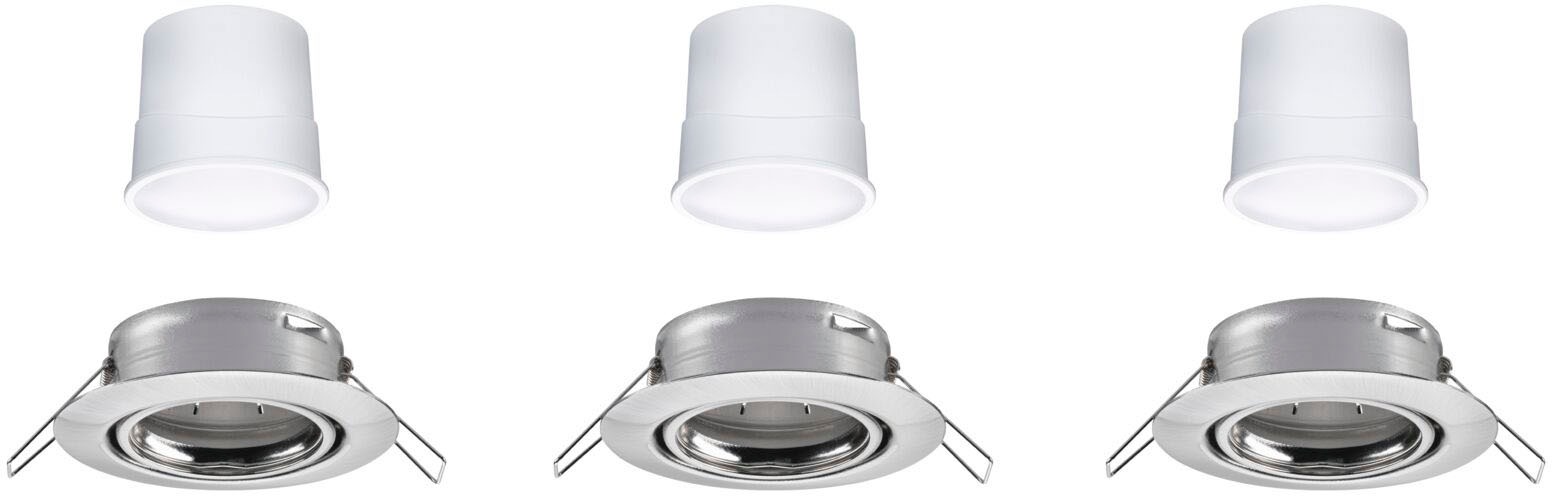 Paulmann LED Einbauleuchte »Base 3x420lm 230V«, 3 flammig, Zigbee Basisset