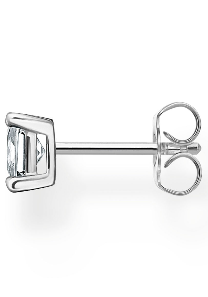 THOMAS SABO Single-Ohrstecker »mit blauem Stein, weißer Stein, H2233-051-14, H2233-699-32«, mit Glas-Keramik Stein oder Zirkonia (synth.)
