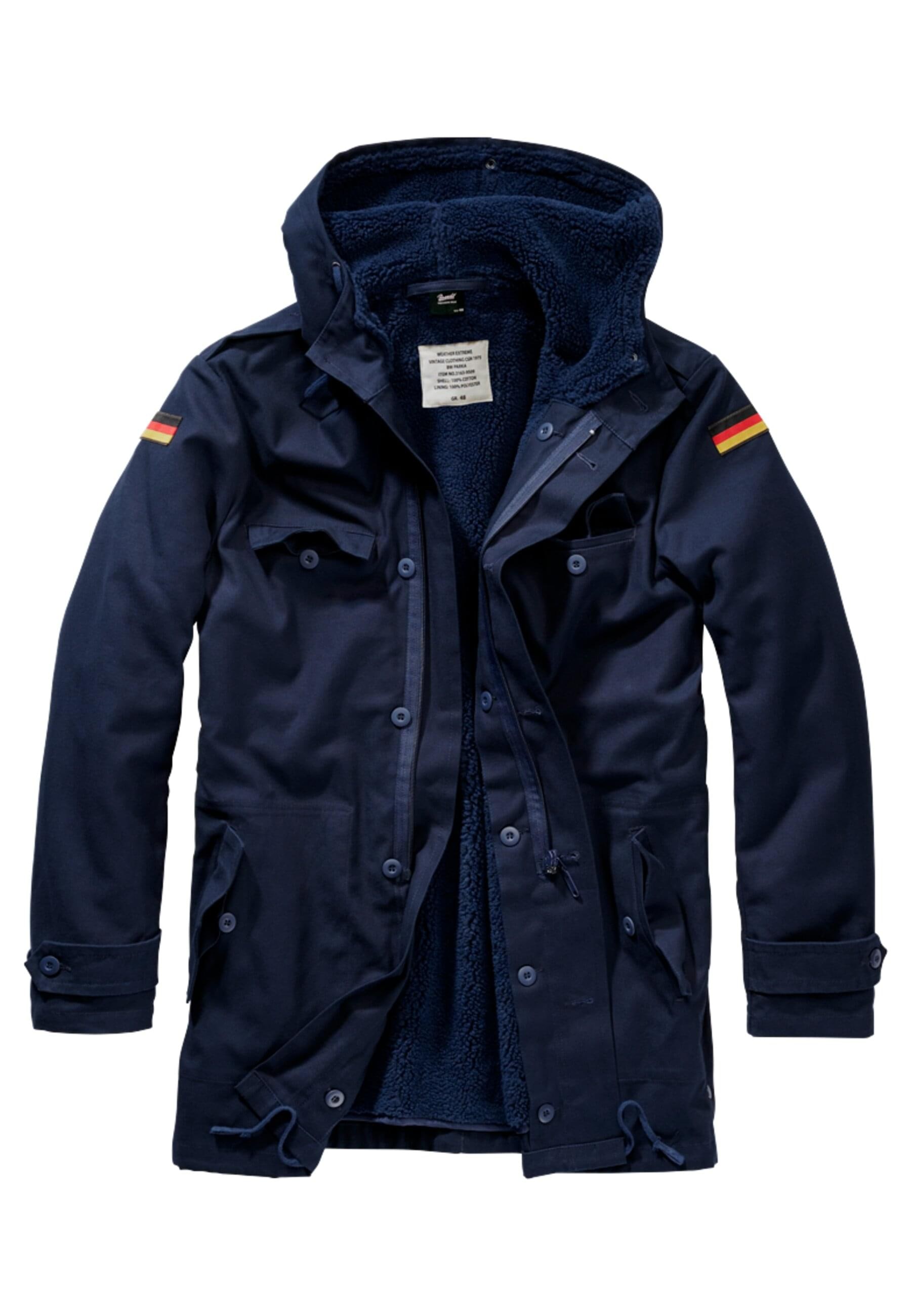 Brandit Allwetterjacke »Brandit Herren BW Flag Parka« 1 Stk. tlg. mit Kapuze