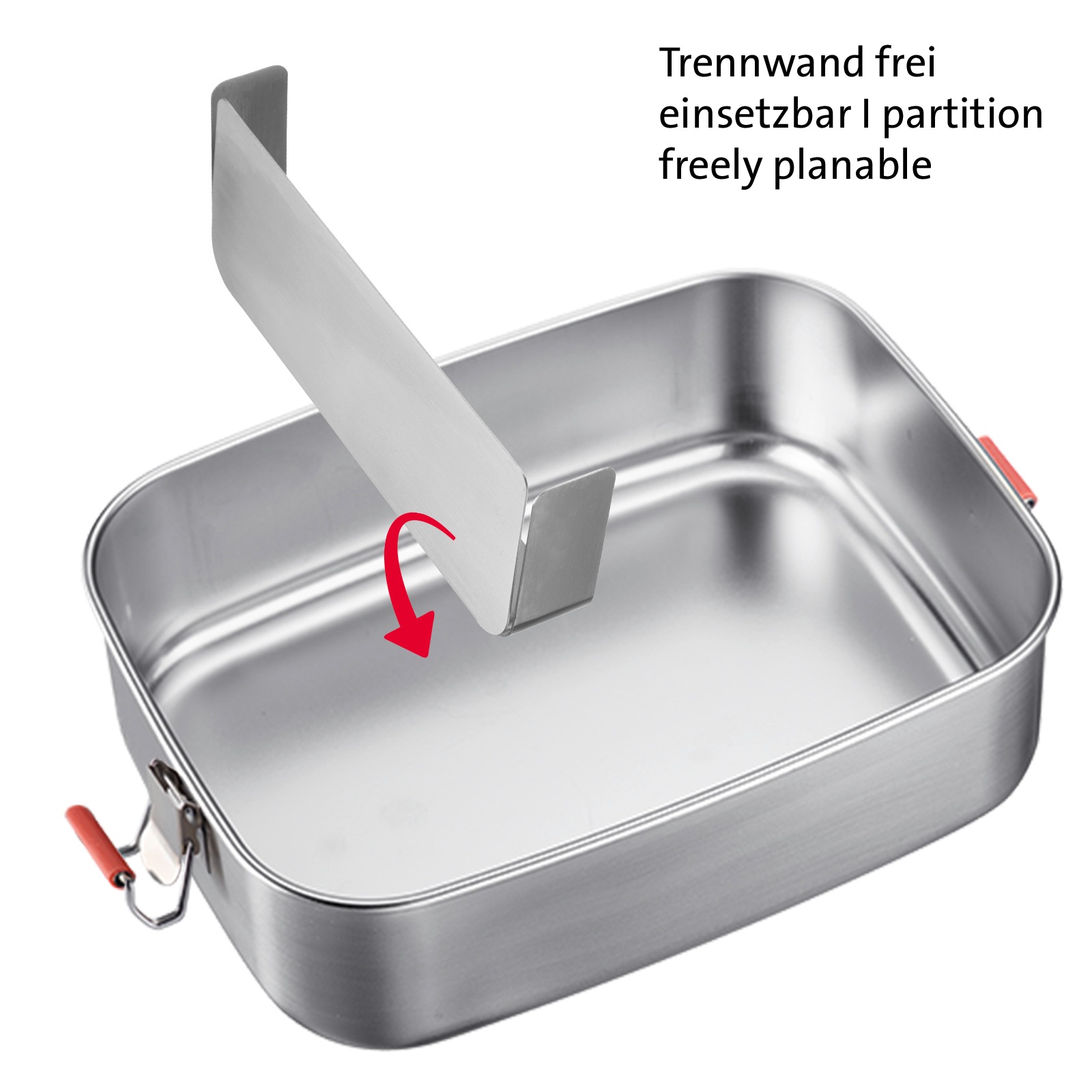 WESTMARK Lunchbox »Lunchbox »Viva Maxi«, 1500 ml«, (1 tlg.), mit Silikon-Dichtungsring, einsetzbare Trennwand, rostfreier Edelstahl
