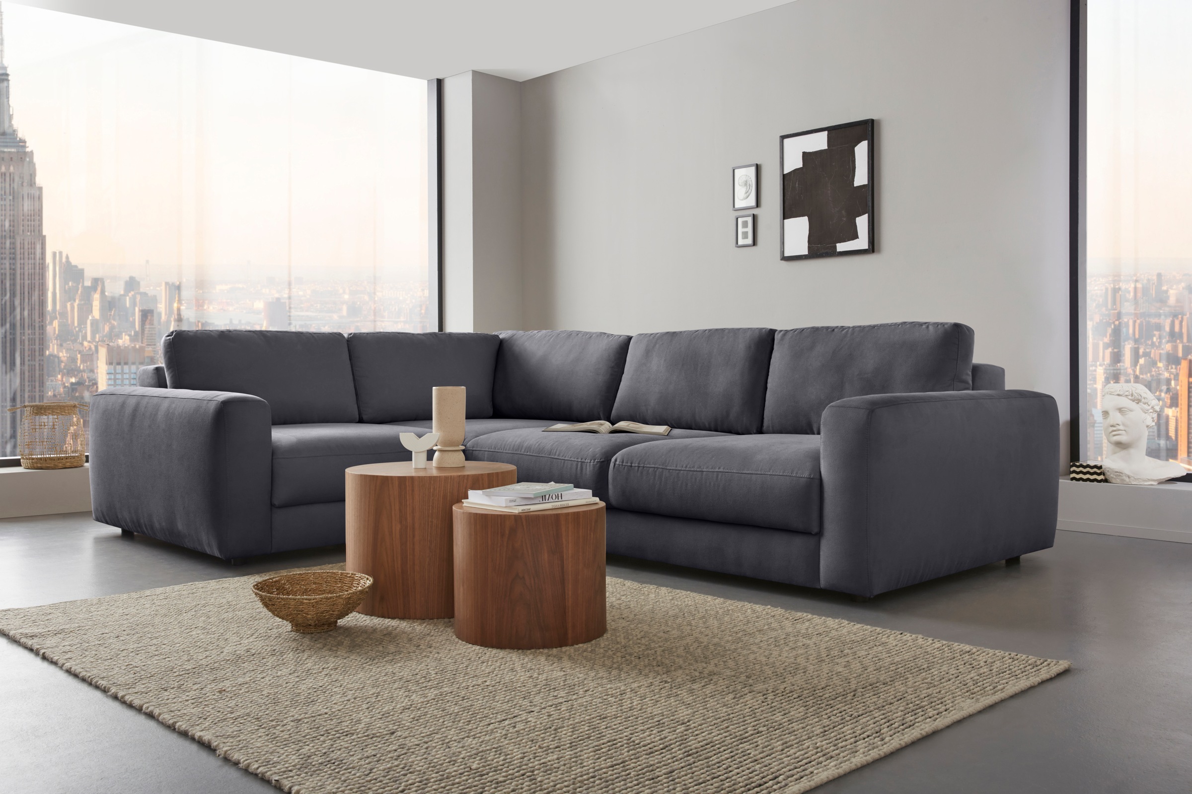PLACES OF STYLE Ecksofa »Bloomfield, Breite 304cm, Mega Polsterecke mit vie günstig online kaufen
