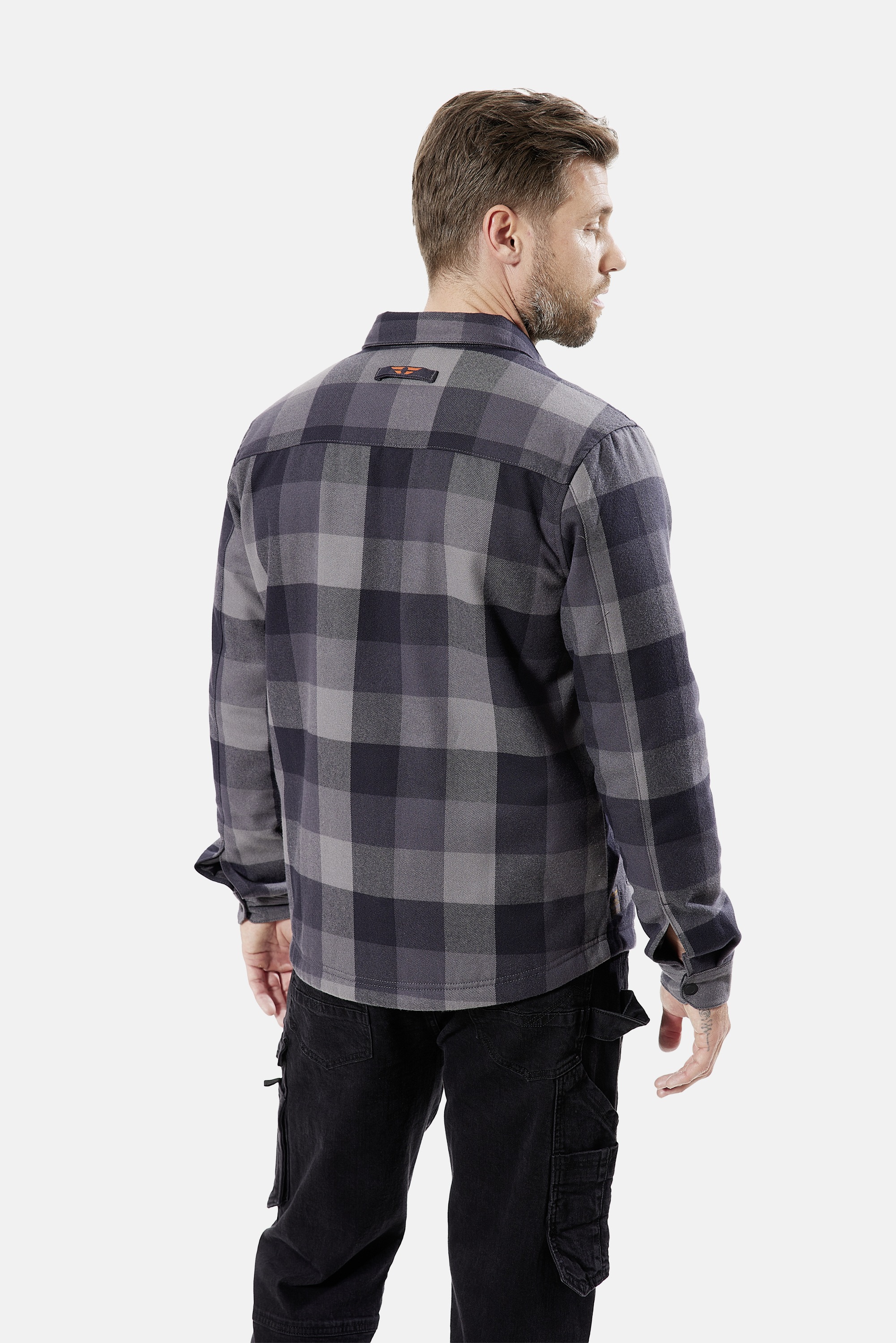 HERO by John Medoox Flanellhemd »JORIS Karohemd Overshirt« Regular Fit Casual Funktionsmaterial für Herren