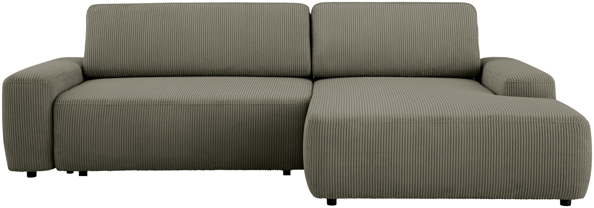 Home affaire Ecksofa »TORGE (264cm), Schlafsofa in Cord, Samtvelours o Stru günstig online kaufen
