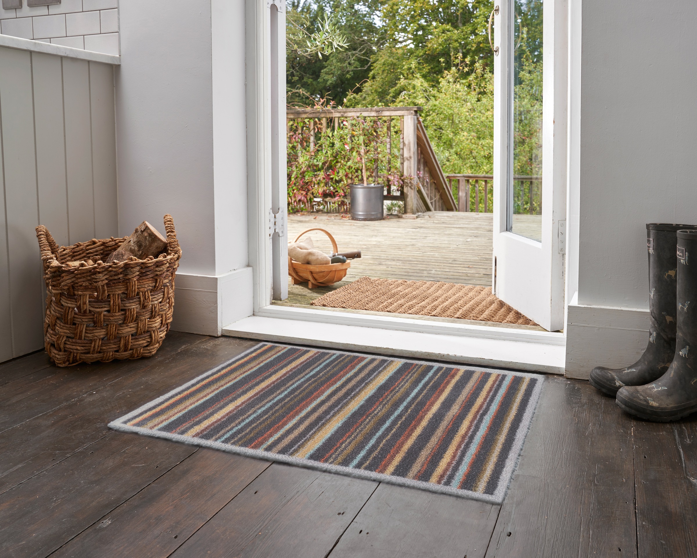 Turtle Mat Fußmatte »Hawthorn Stripe«, rechteckig, 9 mm Höhe