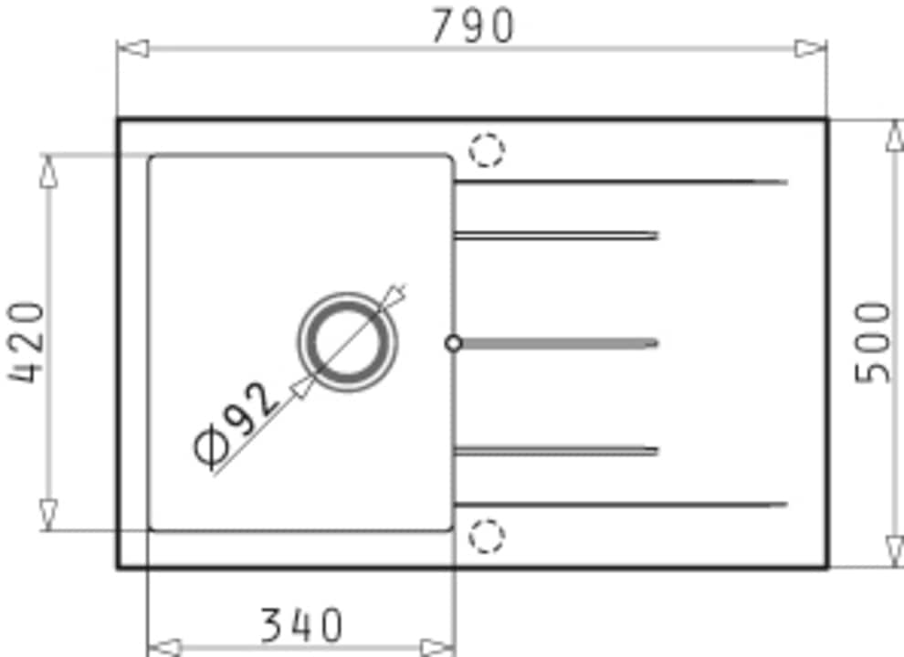 Pyramis Granitspüle »Alazia«