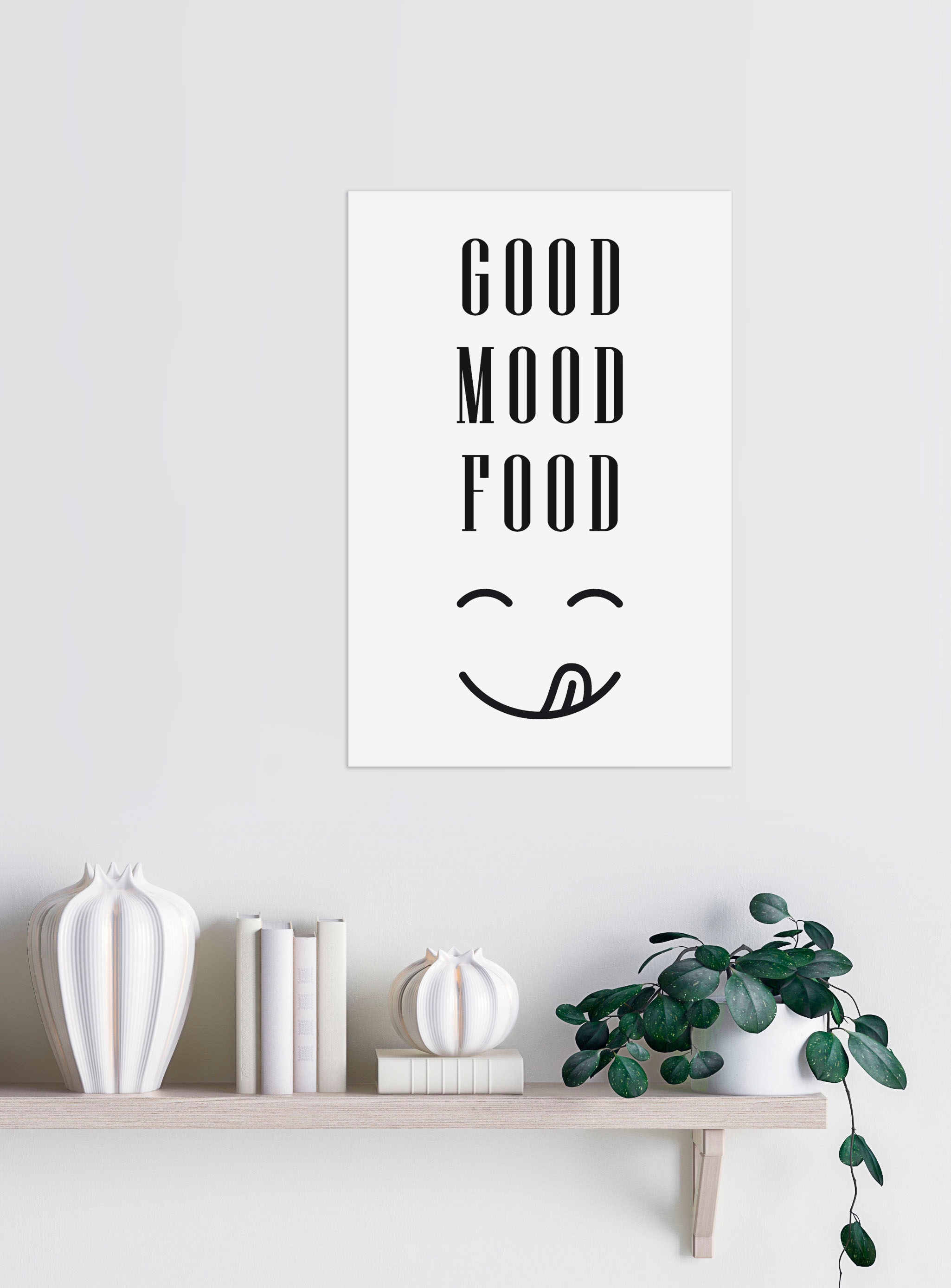 queence Wanddekoobjekt »GOOD MOOD FOOD«, Schriftzug auf Stahlblech online  bestellen