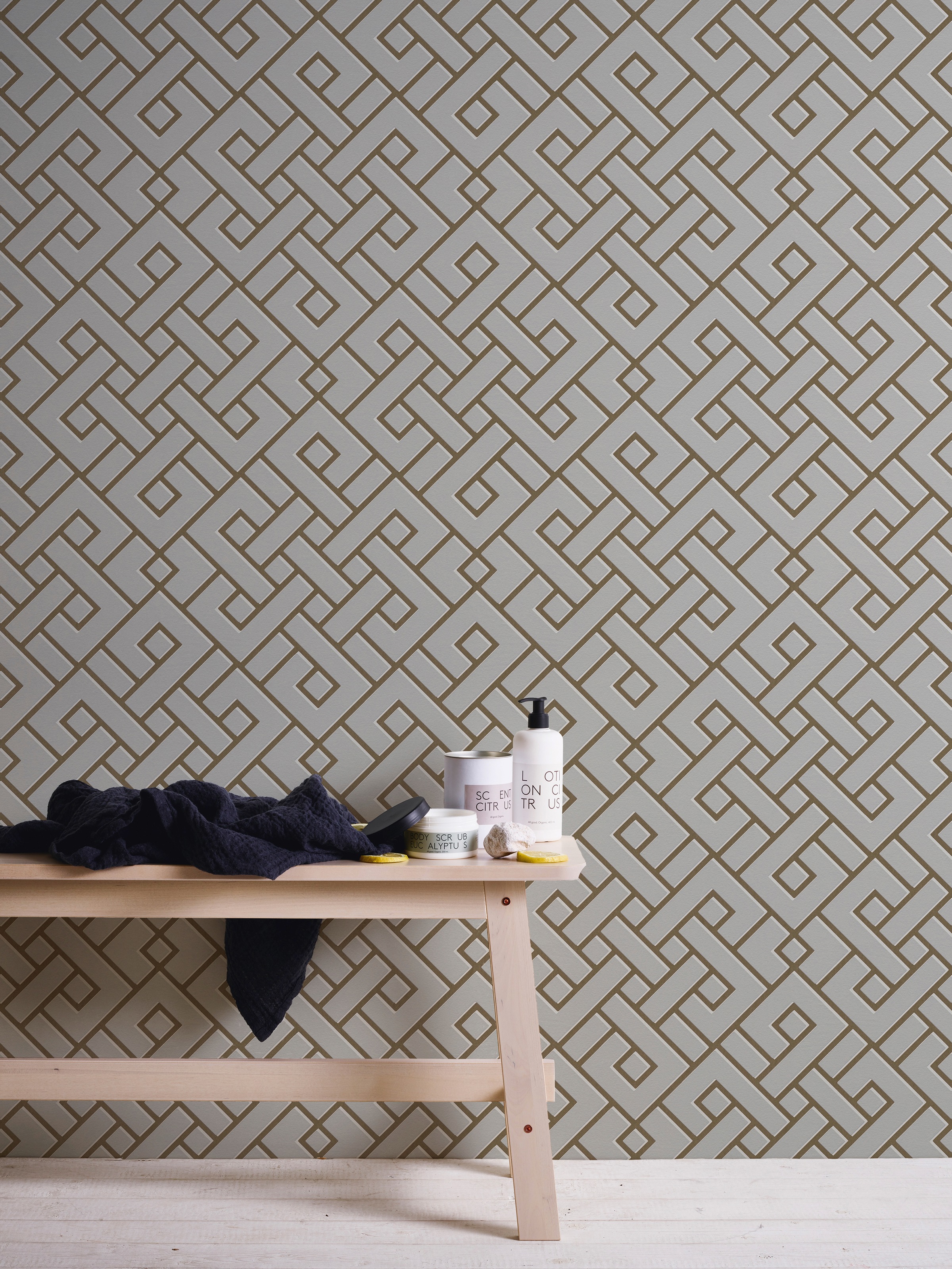 METROPOLIS BY MICHALSKY LIVING Vliestapete »Change is good, Magic Meander«, geometrisch-grafisch-Motiv, Designertapete Tapete Geometrisch Tapeten Wohnzimmer Schlafzimmer Flur